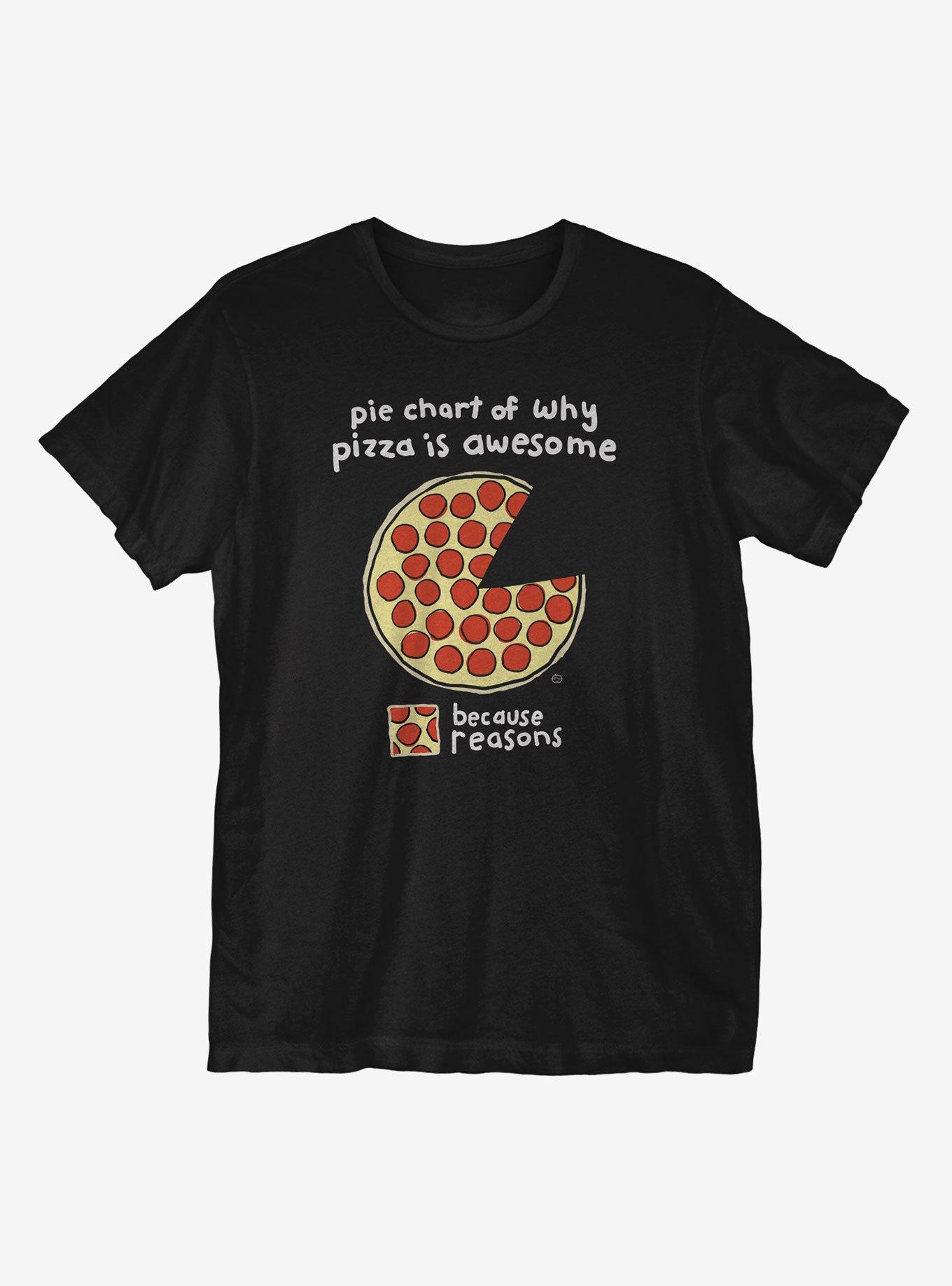 Pizza Pie Chart T-Shirt, , hi-res