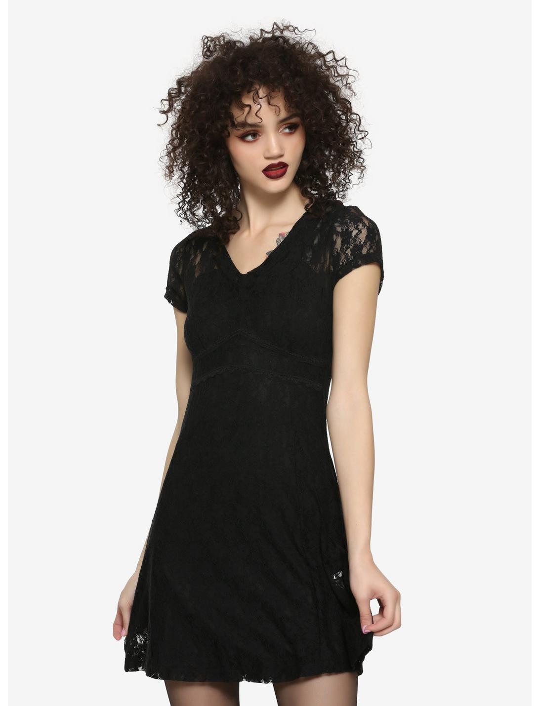 Royal Bones By Tripp Black Lace Dress, BLACK, hi-res