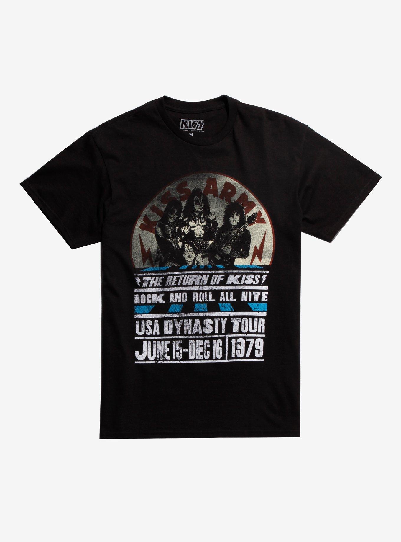 KISS USA Dynasty Tour 79 T-Shirt, BLACK, hi-res