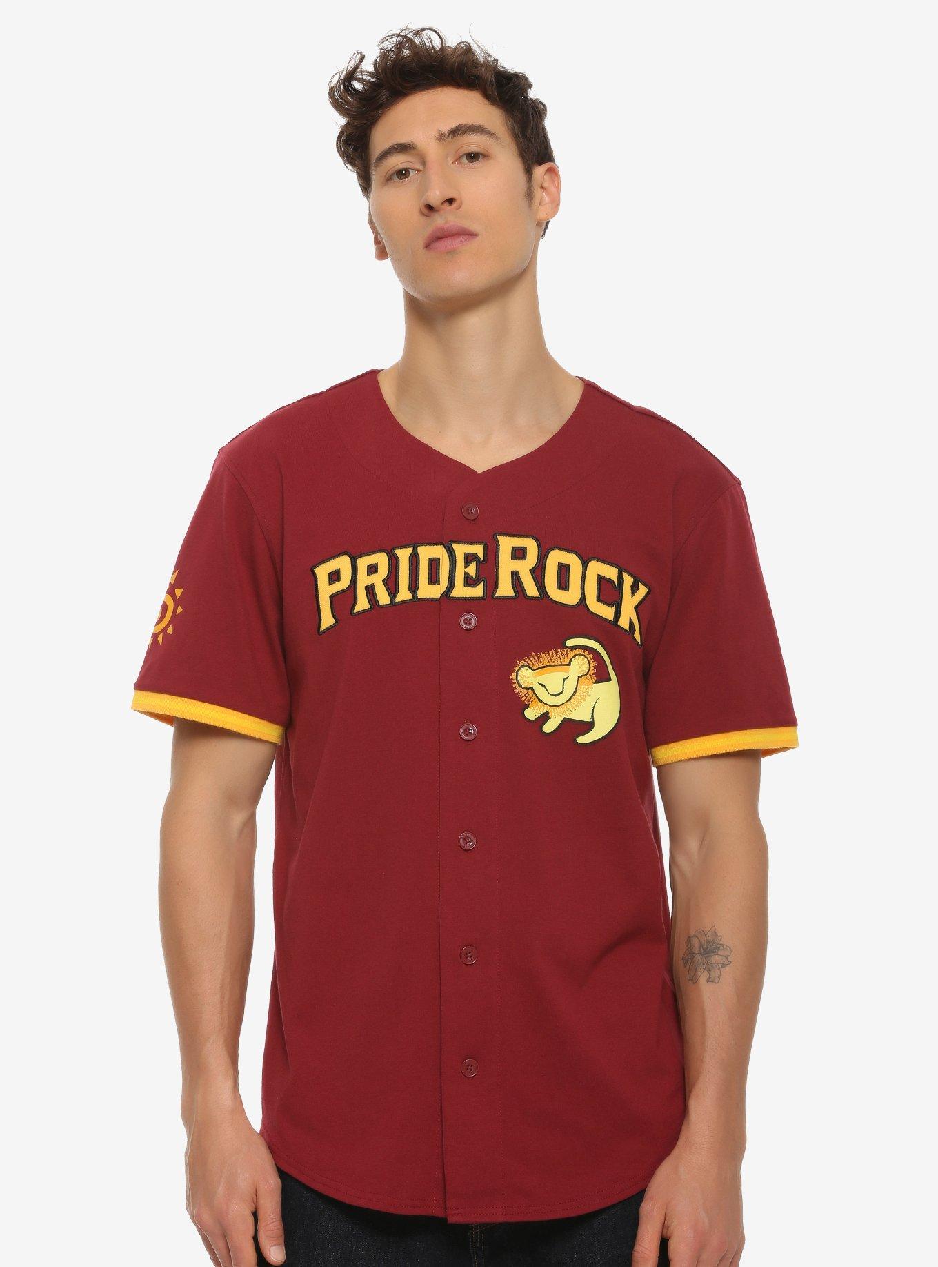 Disney The Lion King Pride Rock Baseball Jersey - BoxLunch Exclusive, BURGUNDY, hi-res