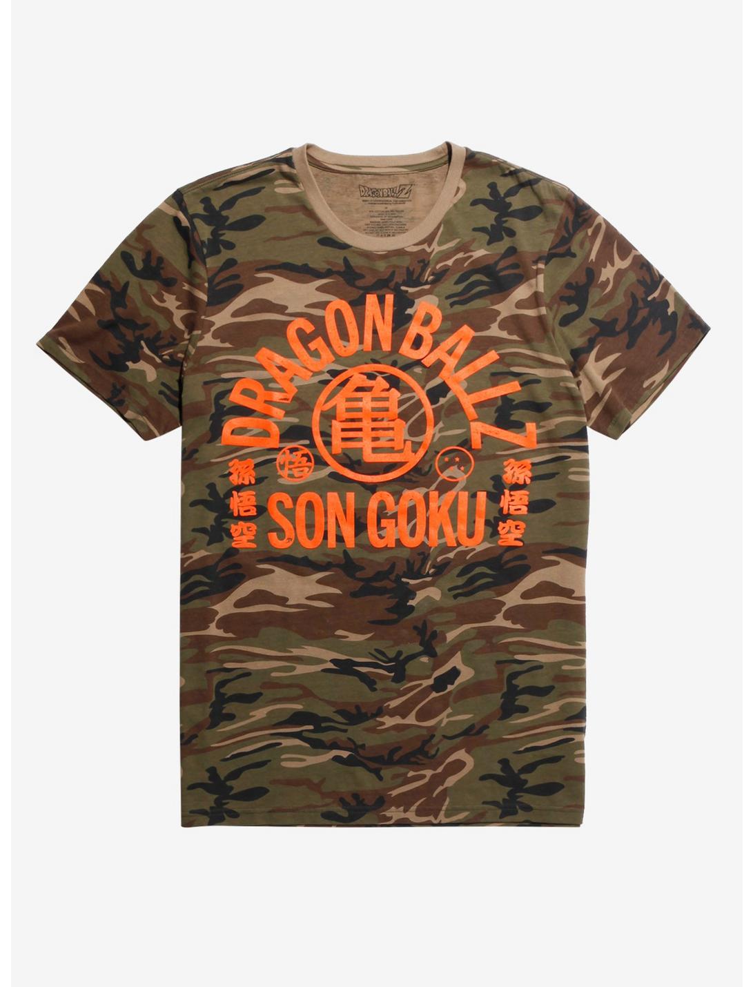 Dragon Ball Z Son Goku Camouflage T-Shirt, CAMO, hi-res