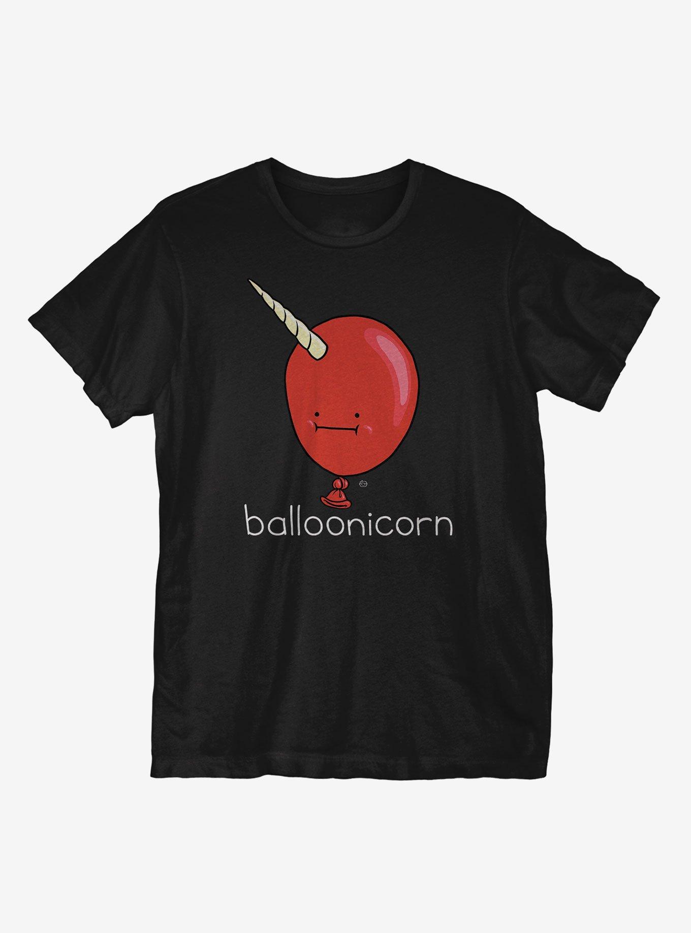Balloonicorn T-Shirt, BLACK, hi-res