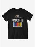 Powered by Unicorn T-Shirt, BLACK, hi-res