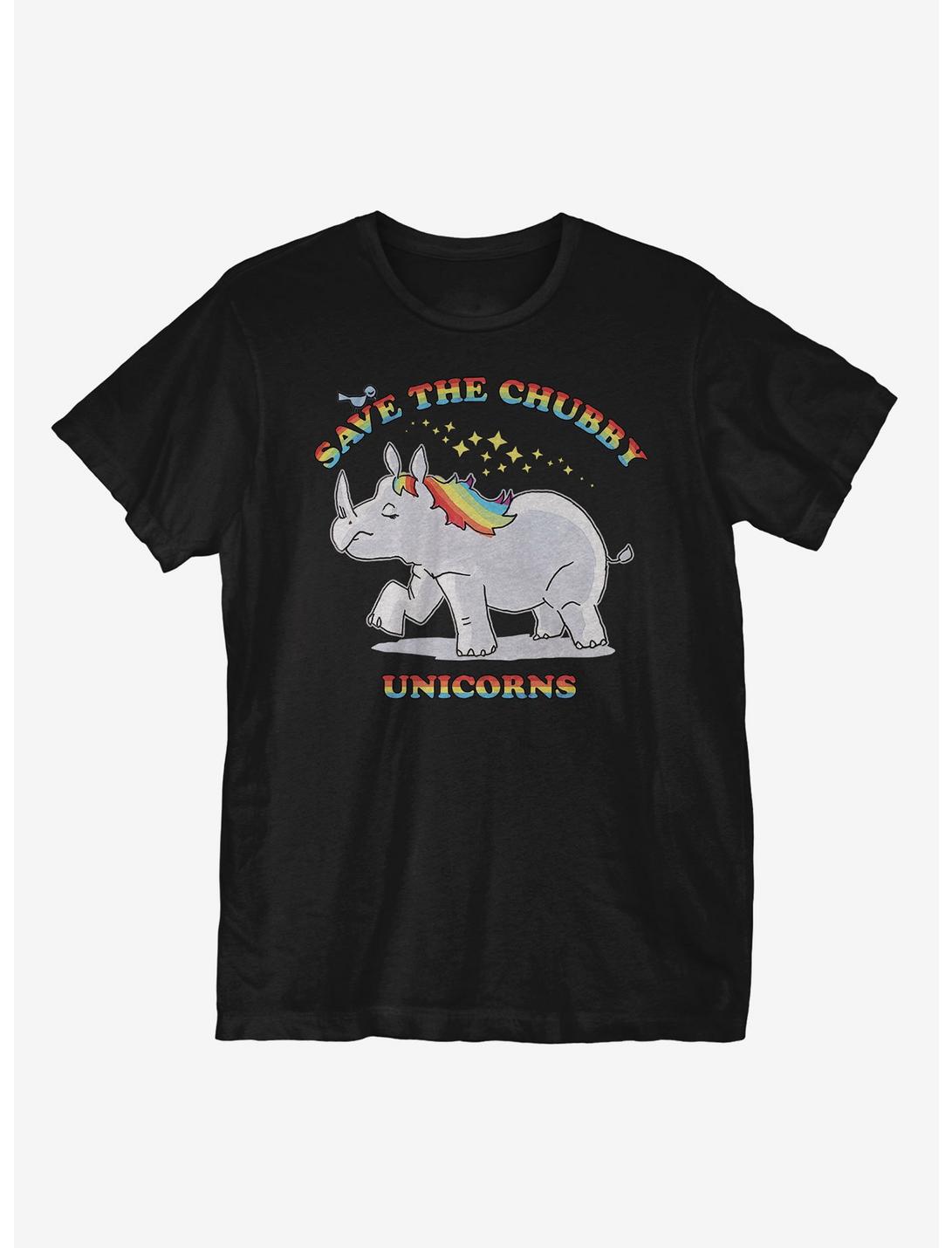 Save The Chubby Rhino T-Shirt, BLACK, hi-res