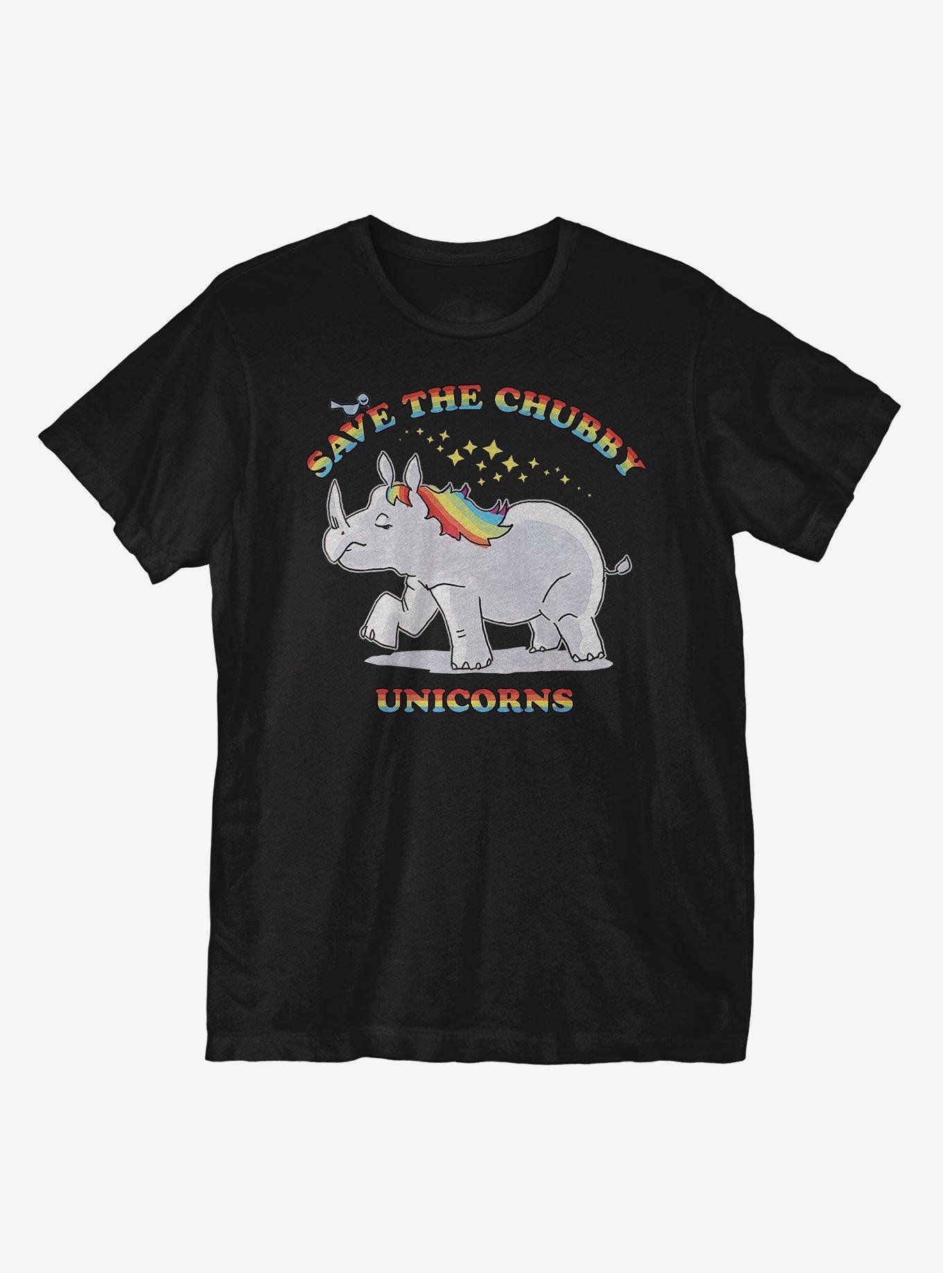 Save The Chubby Rhino T-Shirt, BLACK, hi-res