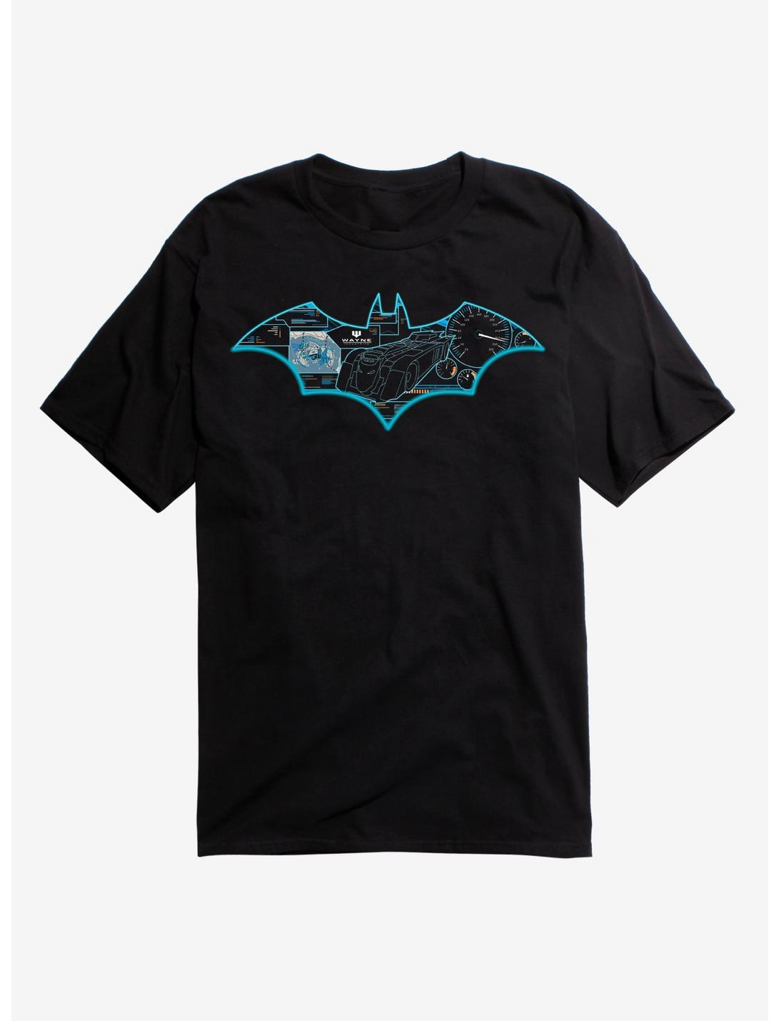 DC Comics Batman Batmobile Controls T-Shirt, BLACK, hi-res