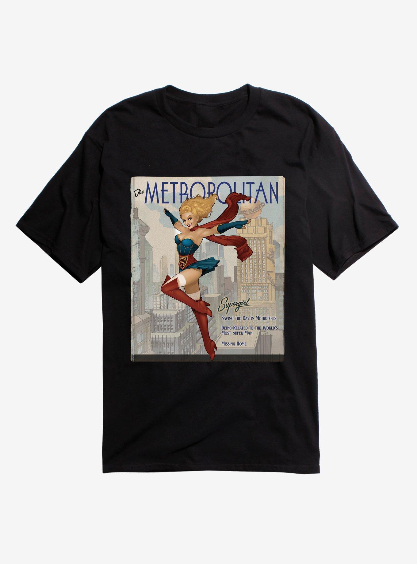 DC Comics  Supergirl Metropolitan T-Shirt, BLACK, hi-res