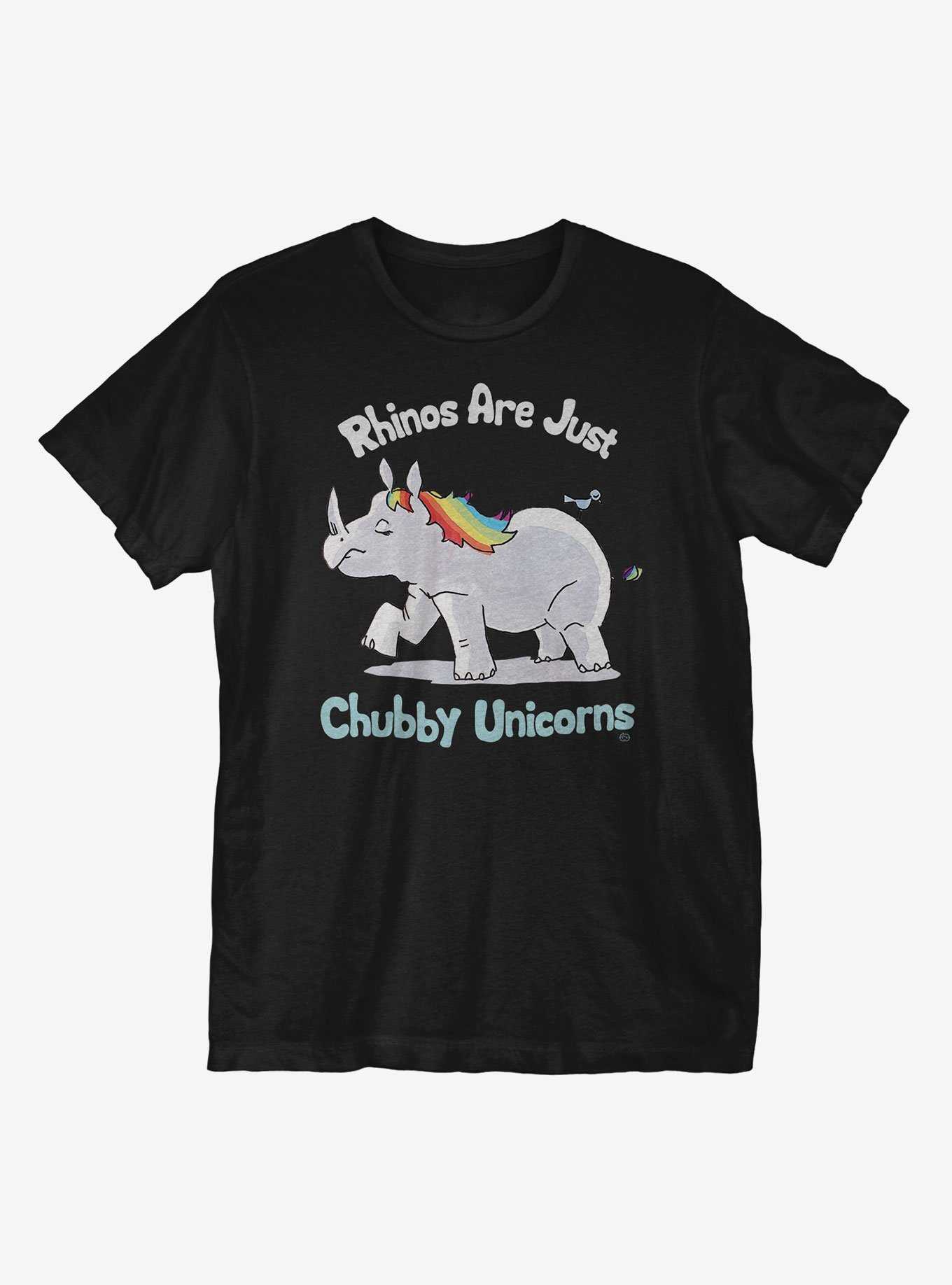 Rhinos Are Just Chubby Unicorns T-Shirt, , hi-res