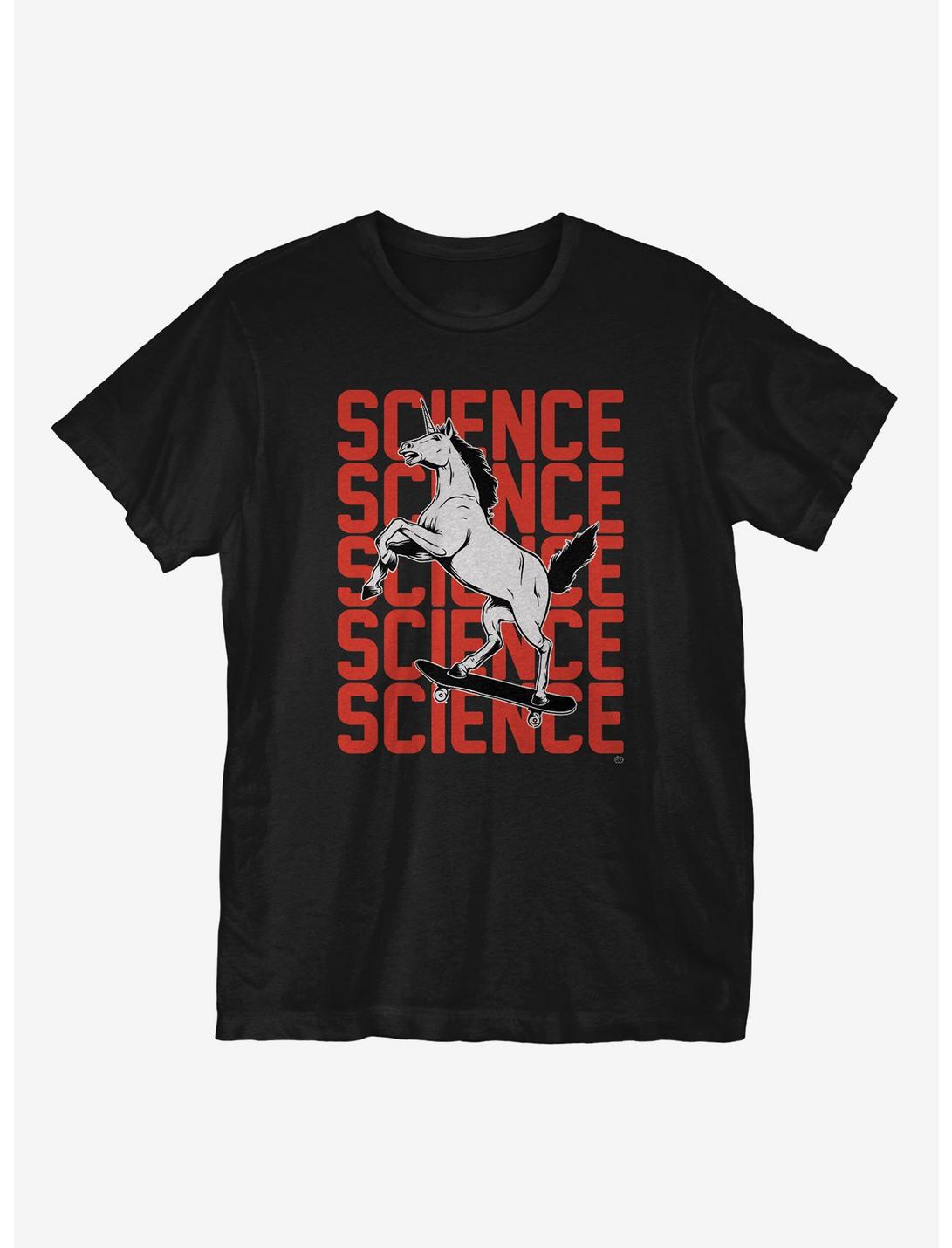 Science Unicorn T-Shirt, BLACK, hi-res