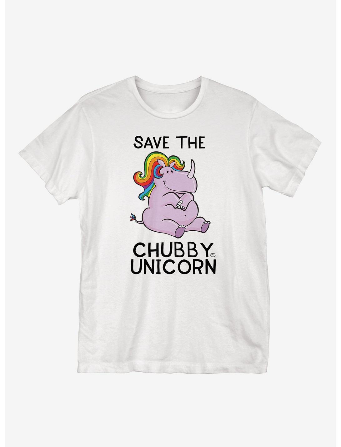 Save The Chubby Rhino T-Shirt, WHITE, hi-res