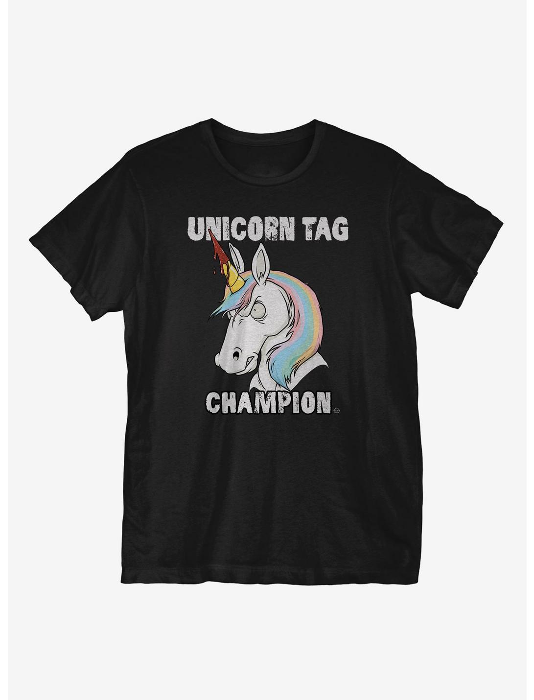 Unicorn T-Shirt, BLACK, hi-res