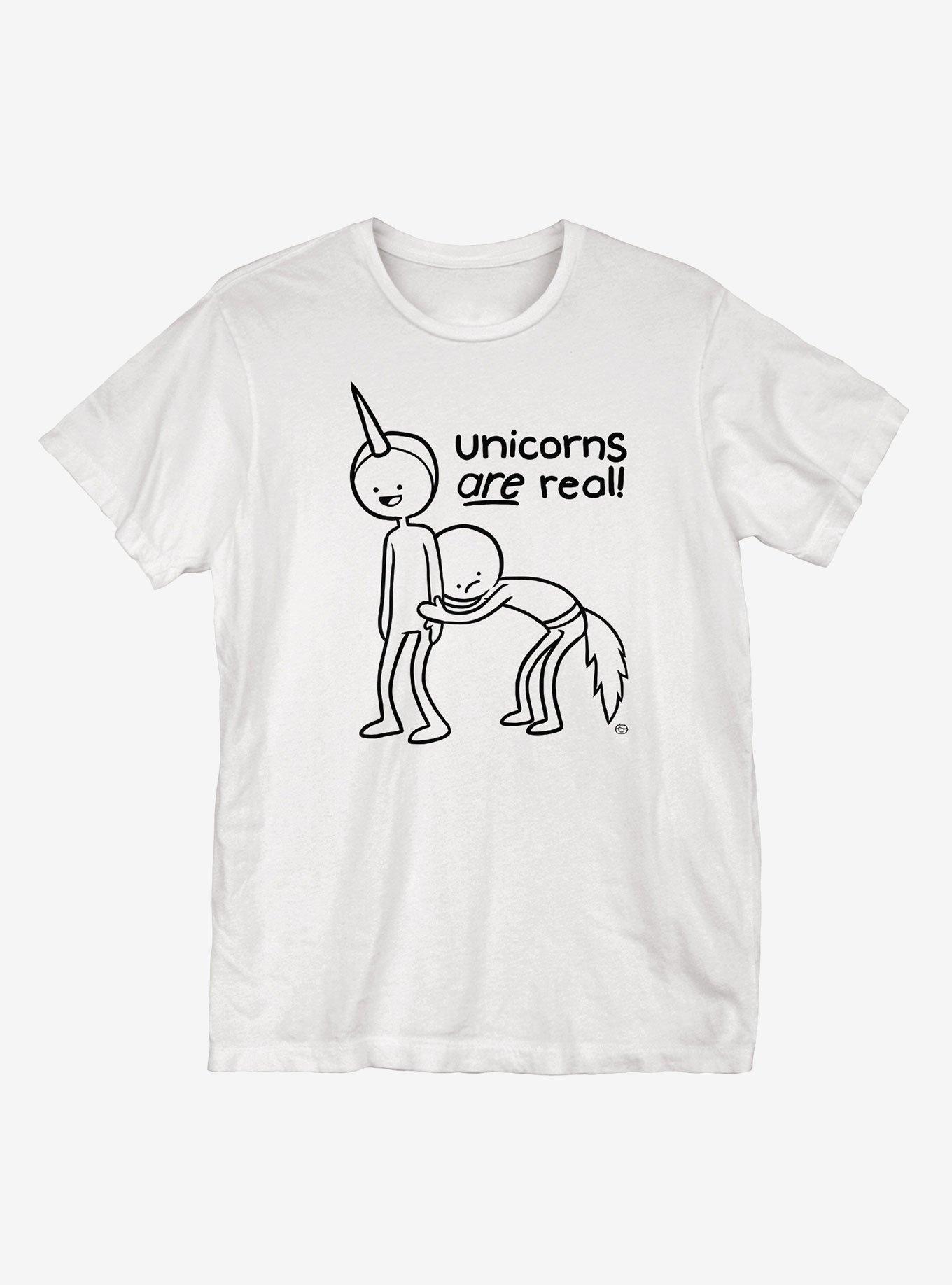 Unicorns Are Real T-Shirt, WHITE, hi-res