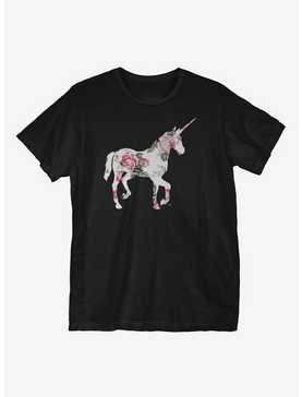 Floral Unicorn T-Shirt, , hi-res