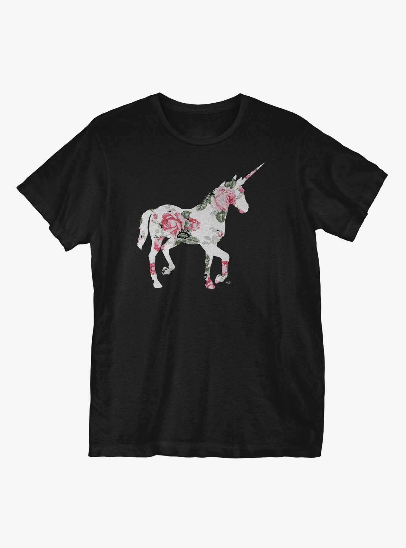 Floral Unicorn T-Shirt, , hi-res
