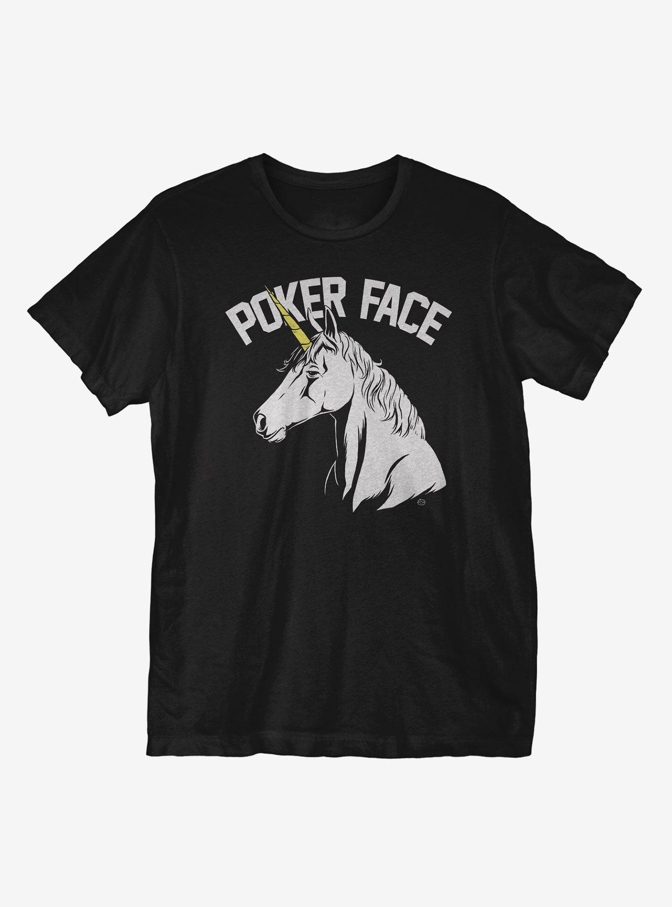 Poker Face T-Shirt, BLACK, hi-res