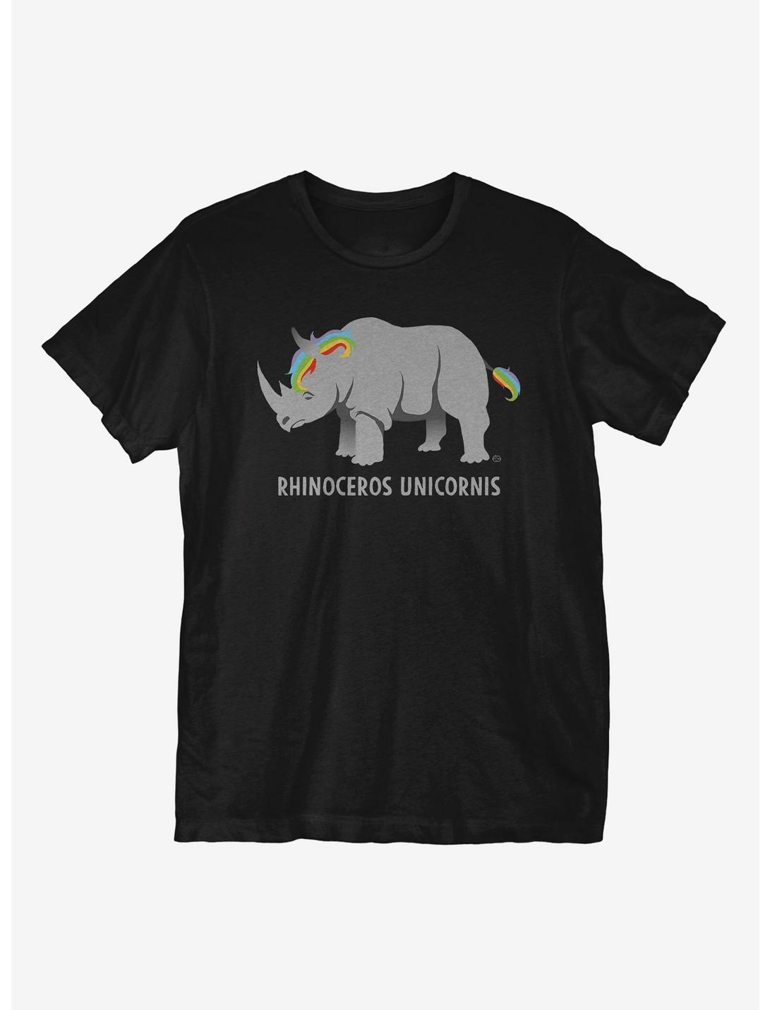 Rhino Unicorn T-Shirt, BLACK, hi-res