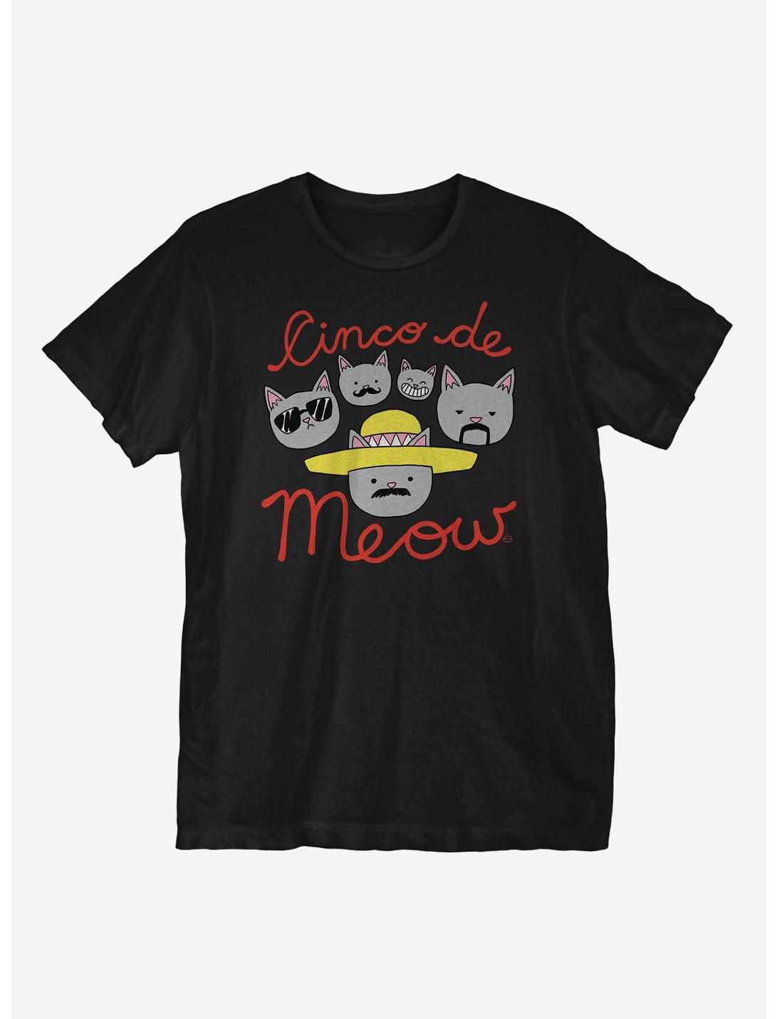 Cinco De Meow T-Shirt, BLACK, hi-res