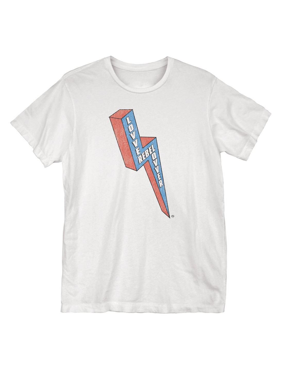 Lover Rebel T-Shirt, WHITE, hi-res