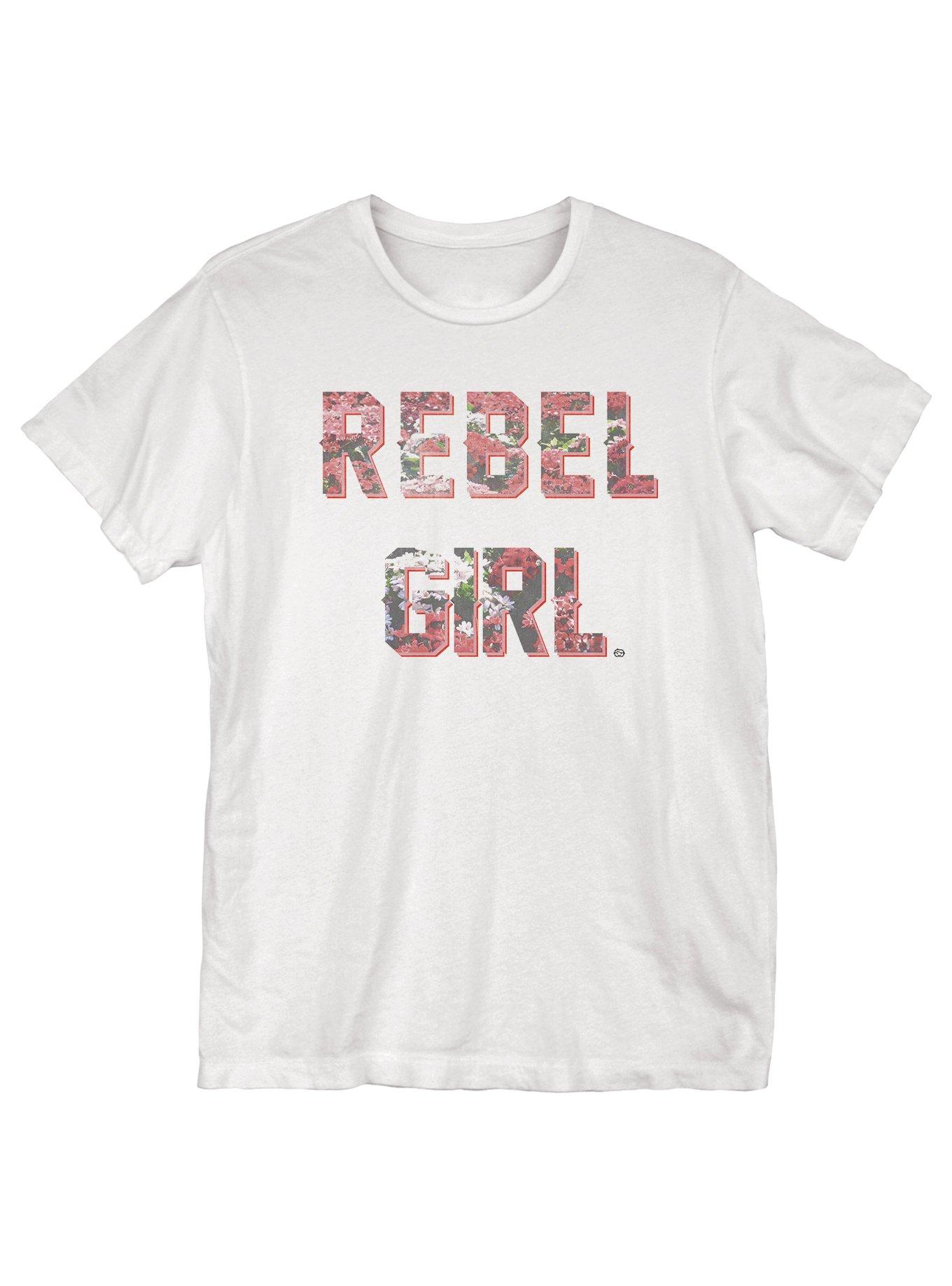Rebel Girl TShirt WHITE Hot Topic
