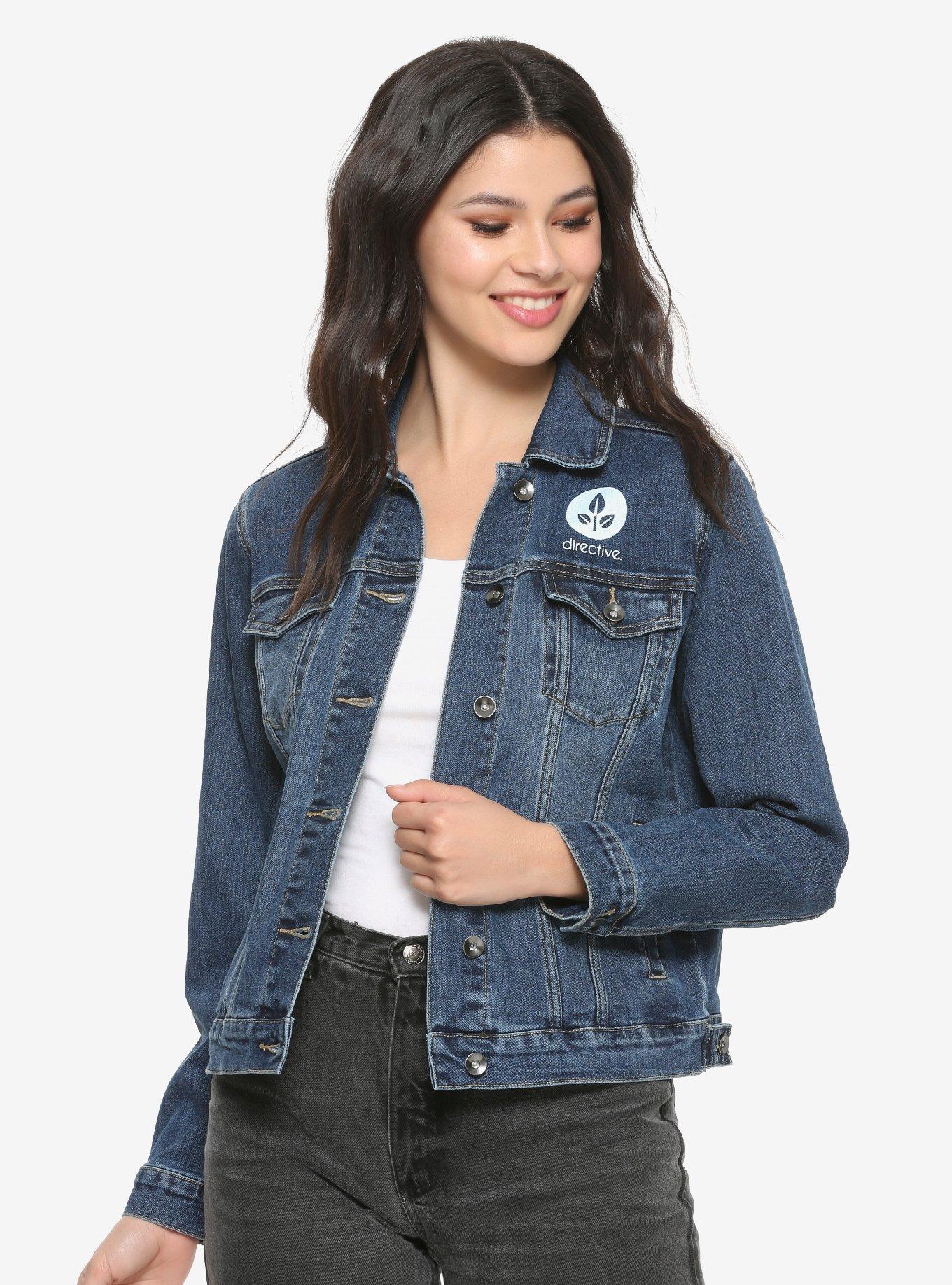 Disney Pixar WALL-E Womens Recycled Denim Jacket - BoxLunch Exclusive