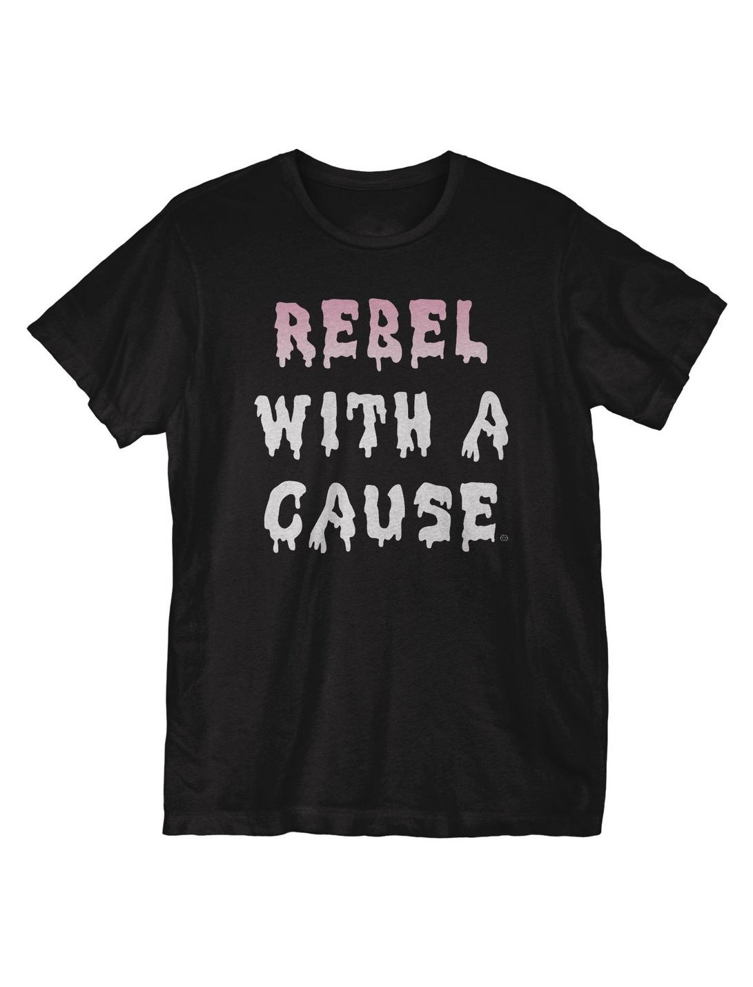 Rebel With A Cause T-Shirt, BLACK, hi-res