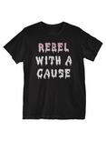 Rebel With A Cause T-Shirt, BLACK, hi-res