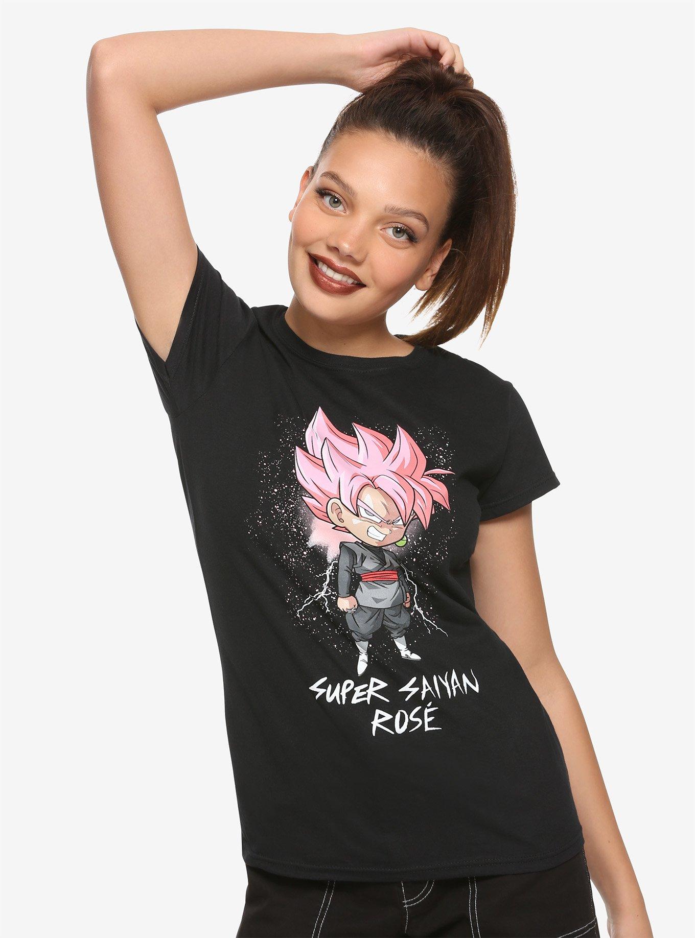 Tee shirt dragon 2024 ball z rose