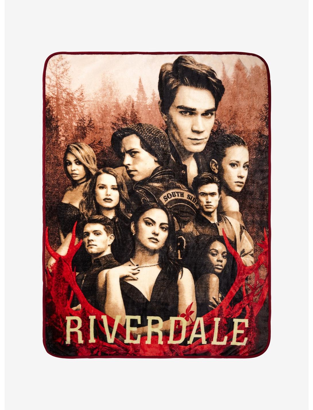 Riverdale Sepia Tone Cast Plush Throw Blanket Hot Topic Exclusive, , hi-res