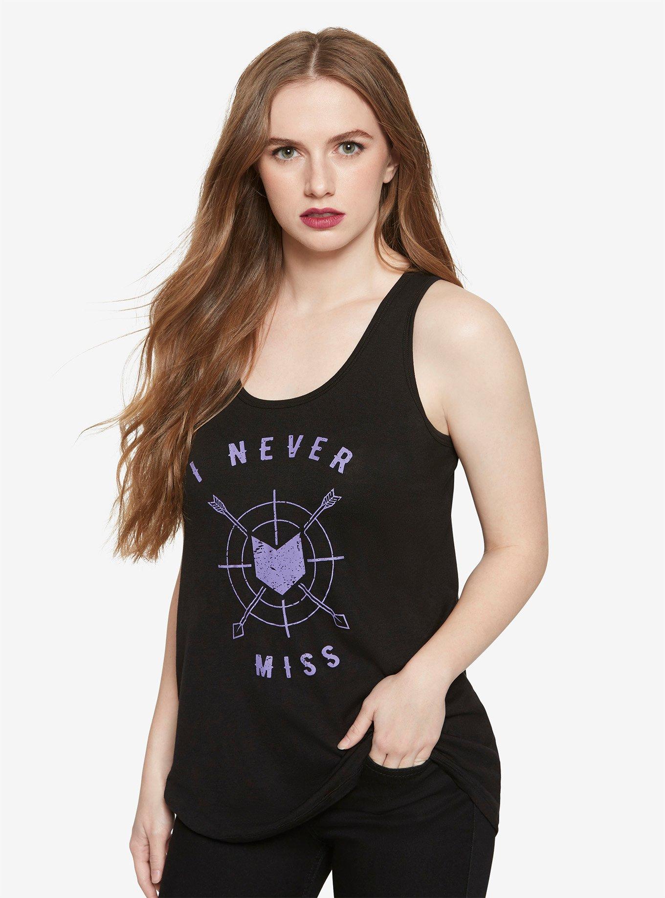 Her Universe Marvel Avengers Hawkeye Arrow Girls Tank Top, PURPLE, hi-res