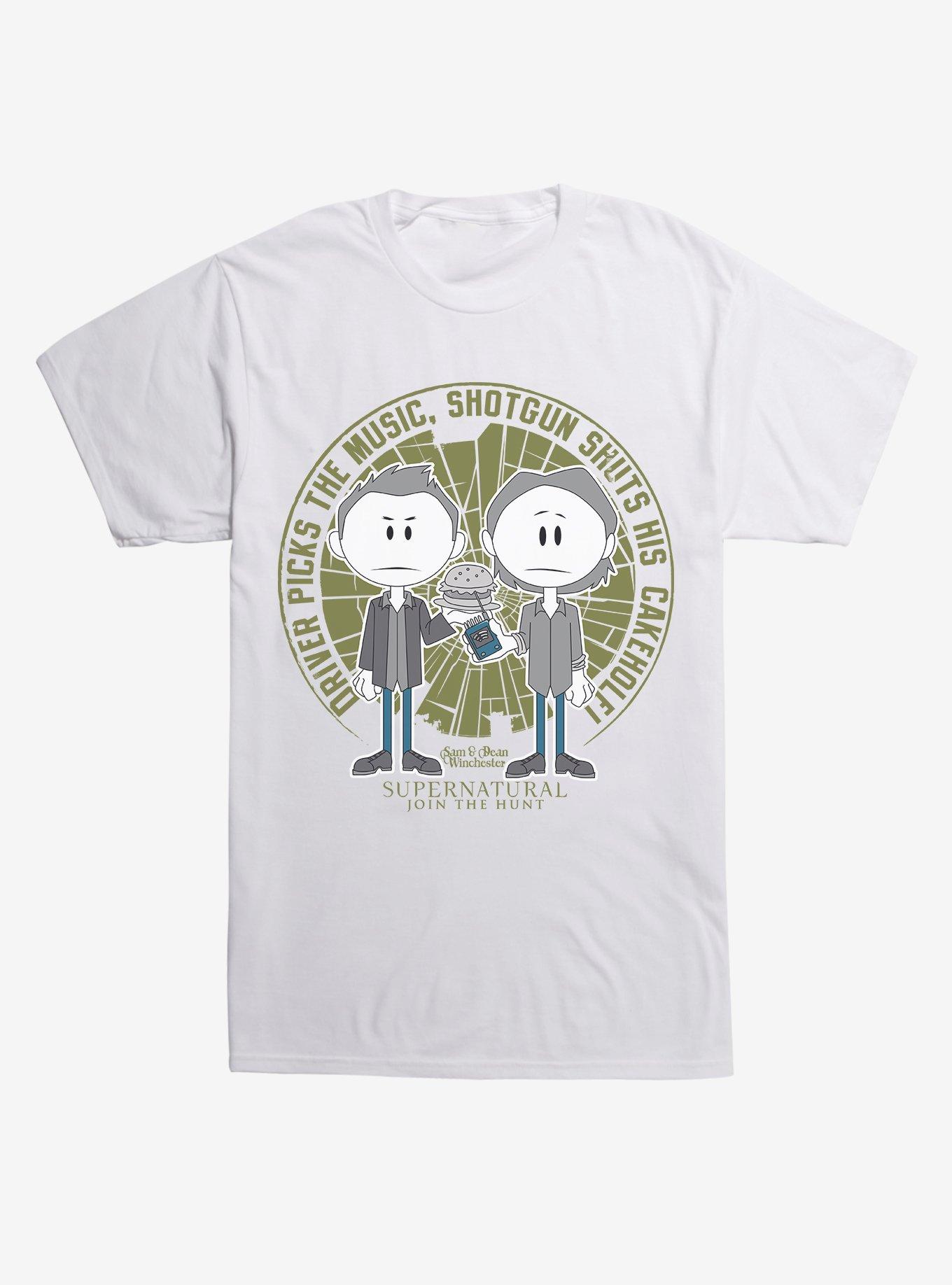 Supernatural Driver and Shotgun T-Shirt