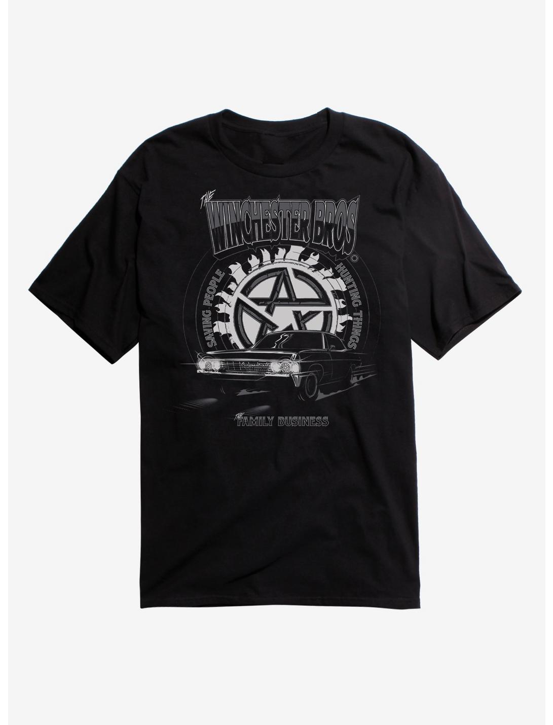 Supernatural Winchester Bros T-Shirt, BLACK, hi-res