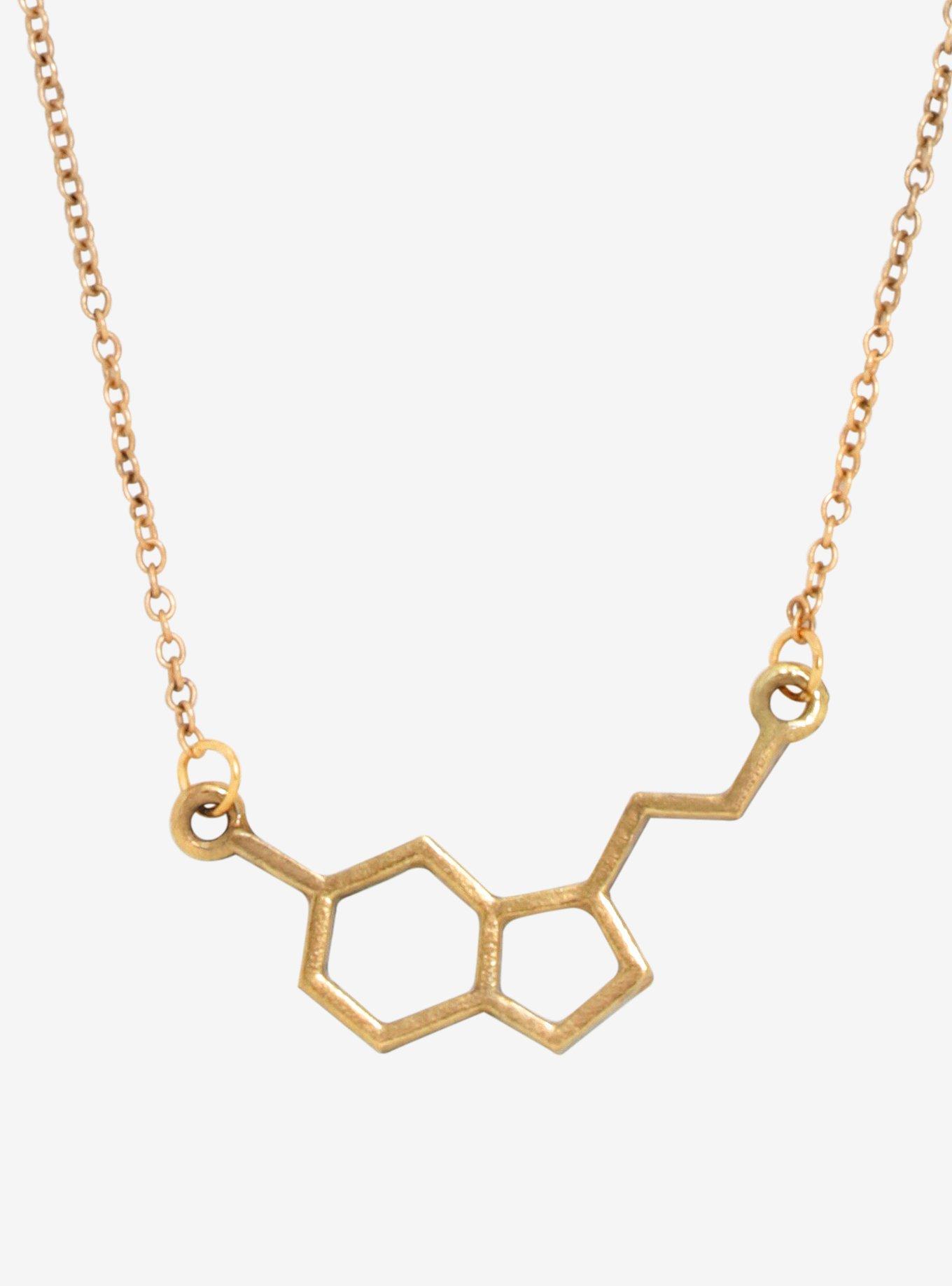 Seratonin Molecule Necklace, , hi-res