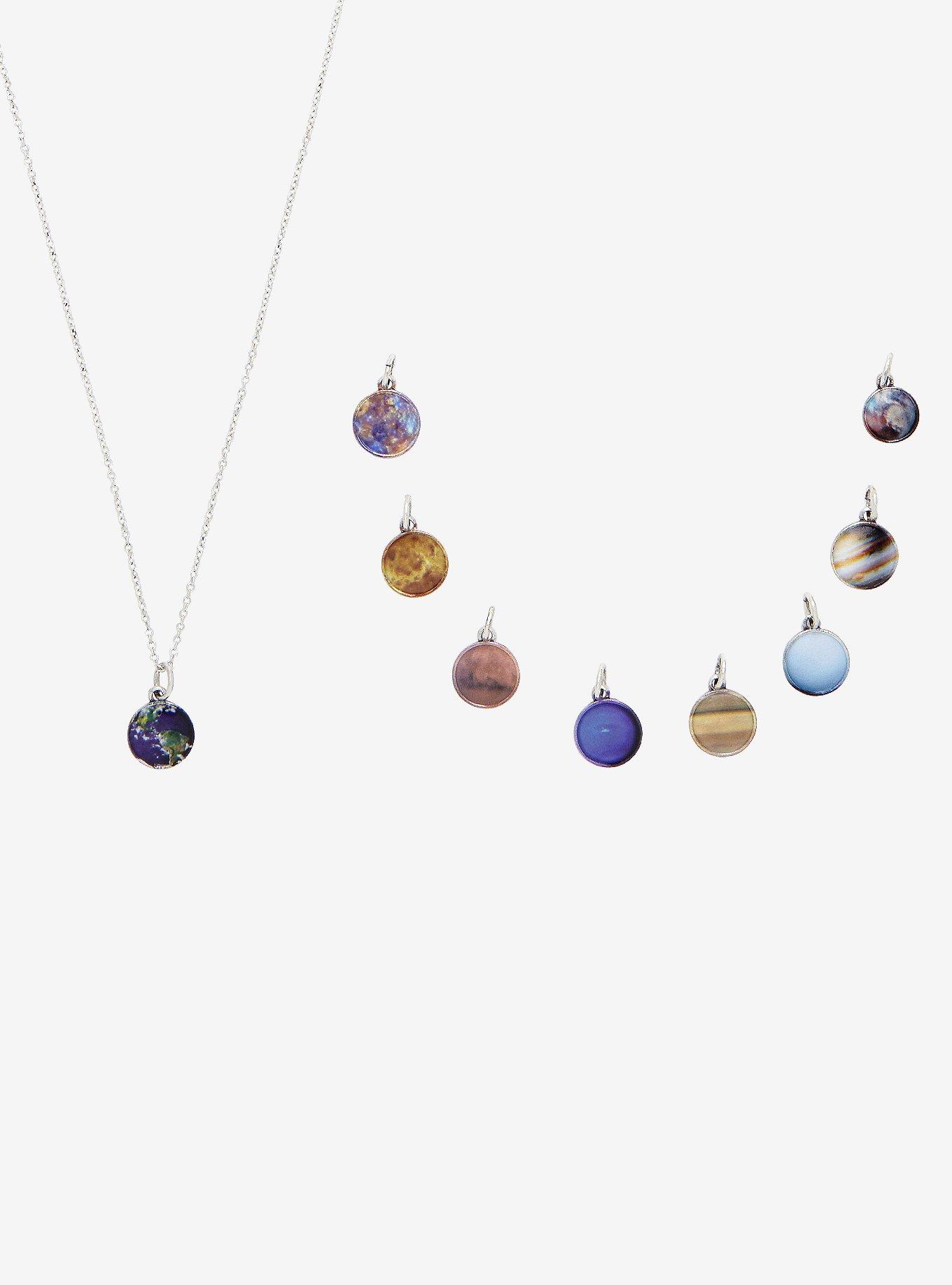 Solar System Planetary Interchangeable Charm Necklace, , hi-res