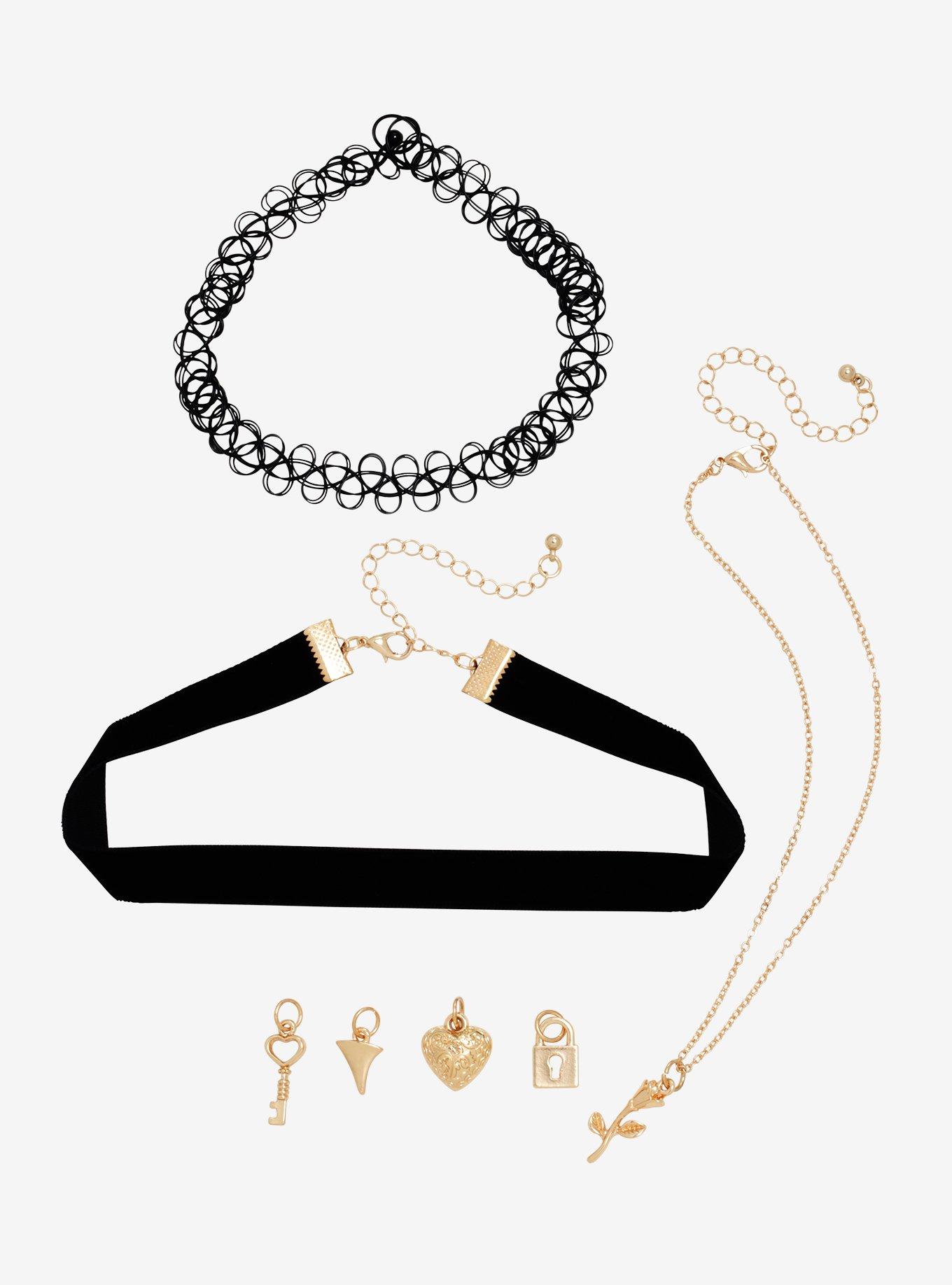 Love Rose & Heart Choker Set, , hi-res