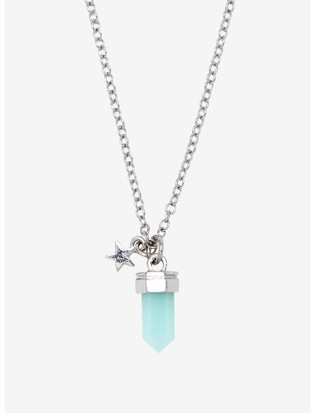 Mint Crystal Necklace, , hi-res