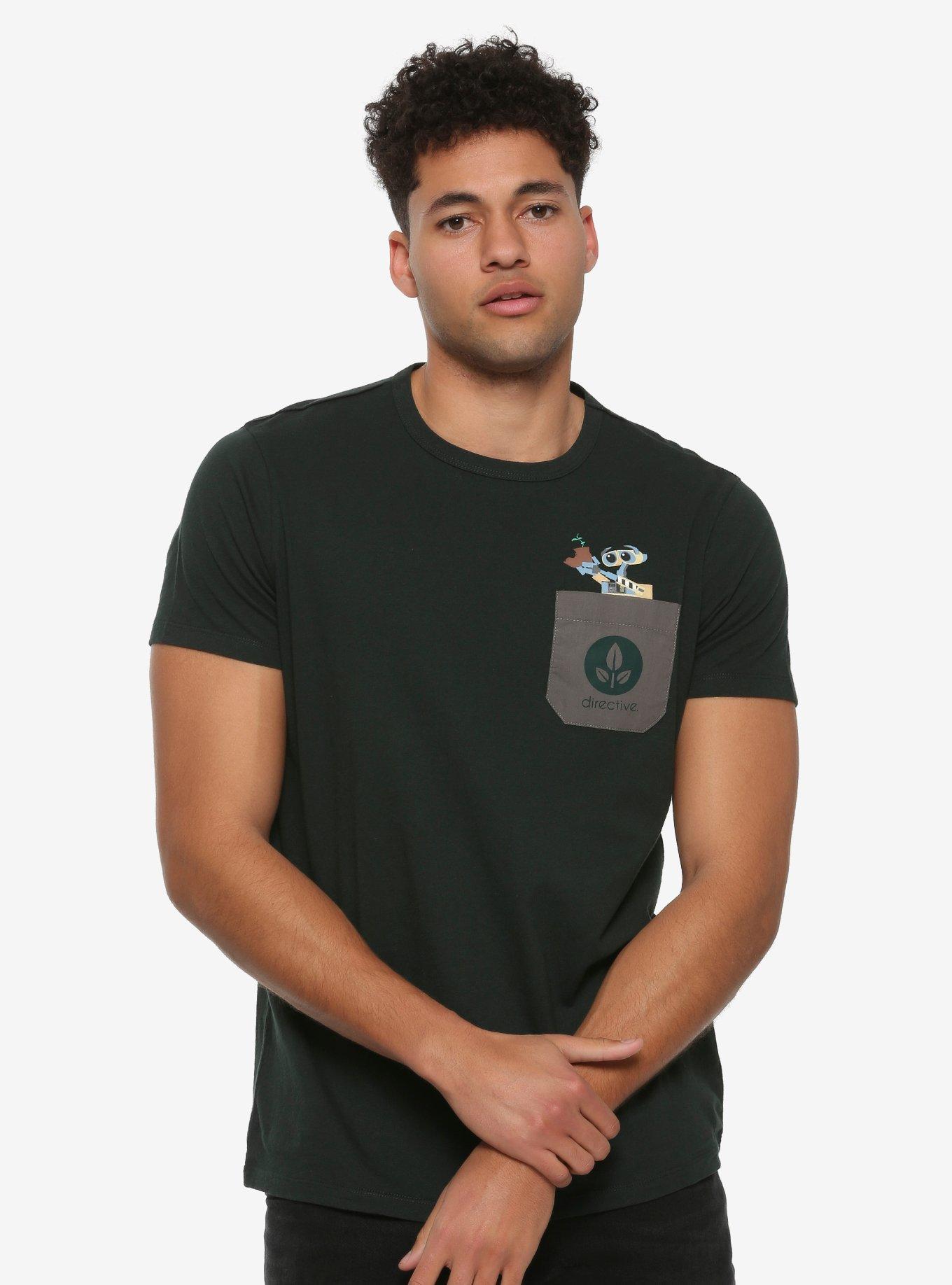 Disney Pixar WALL-E Recycled Pocket T-Shirt - BoxLunch Exclusive, GREEN, hi-res