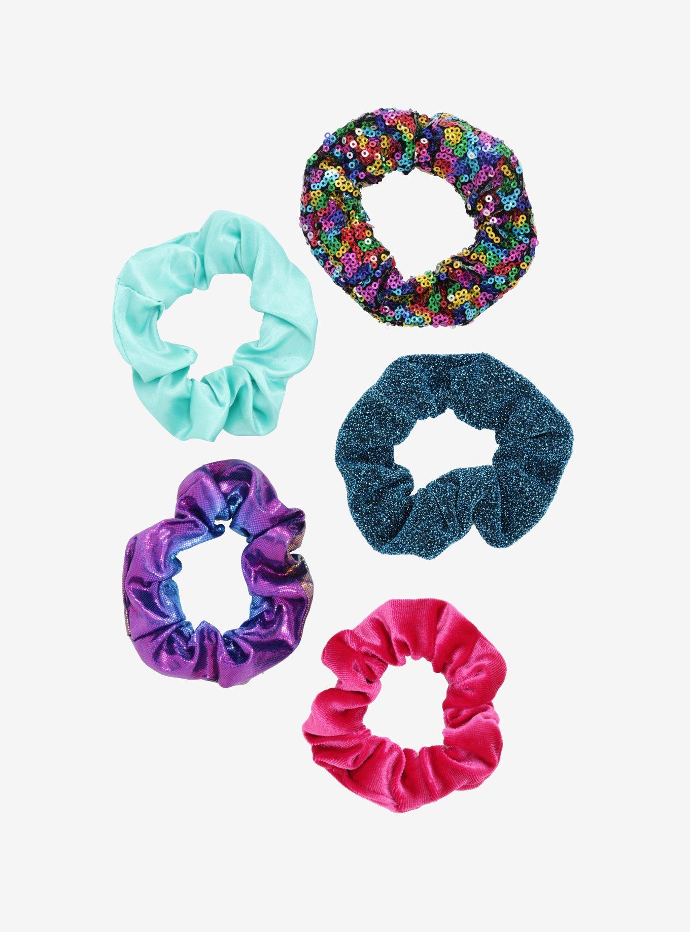 Blackheart 80s Rainbow Scrunchie Set, , hi-res