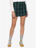 Green & Blue Plaid Skirt, PLAID, hi-res