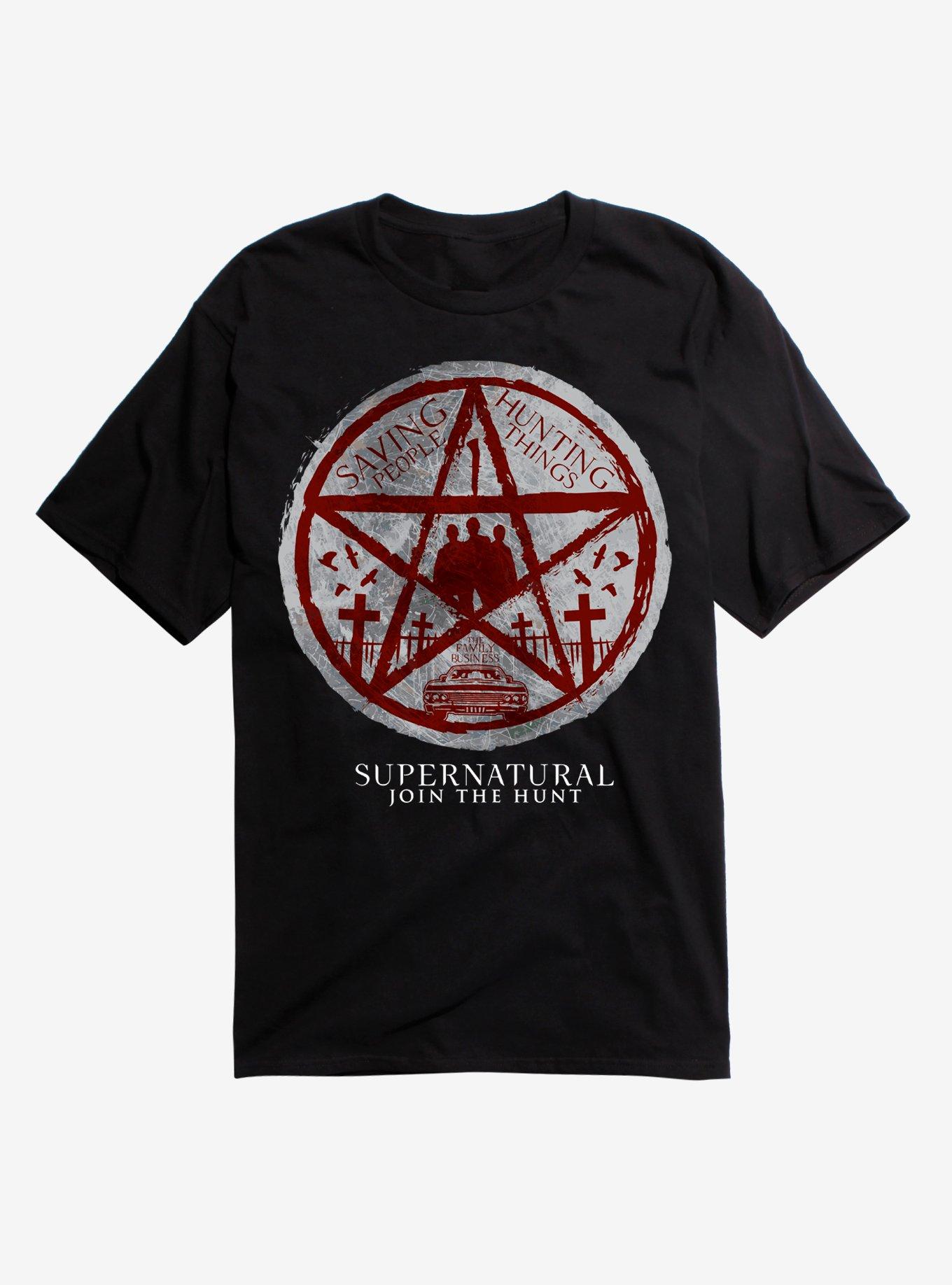 Supernatural Saving People Black T-Shirt, , hi-res