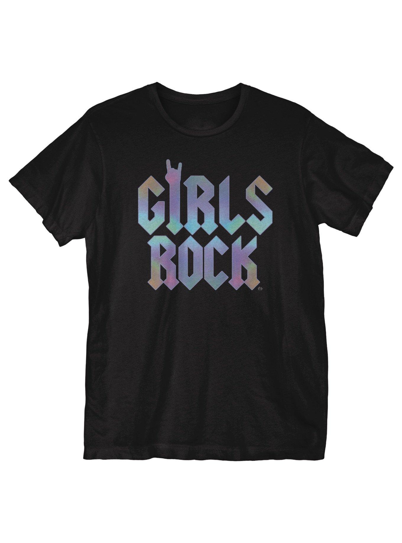 Girls Rock T-Shirt, BLACK, hi-res