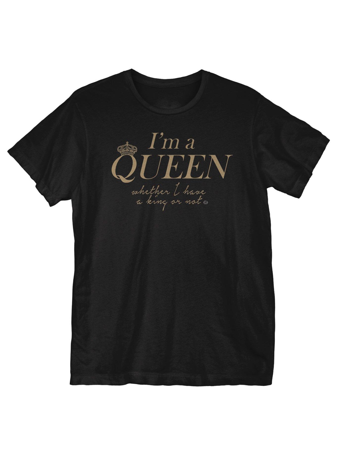 I'm A Queen T-Shirt, BLACK, hi-res