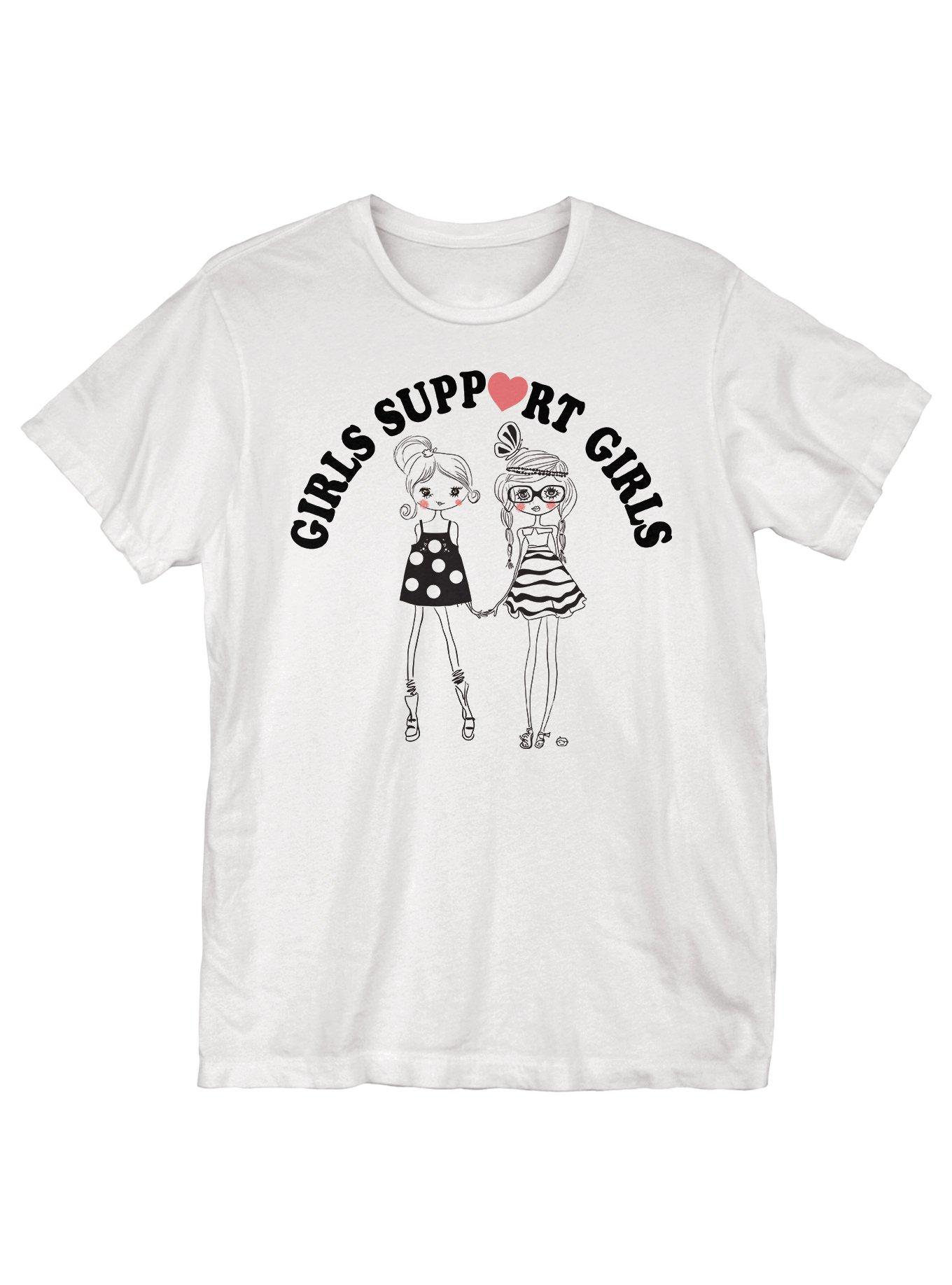 Support Girls T-Shirt, WHITE, hi-res