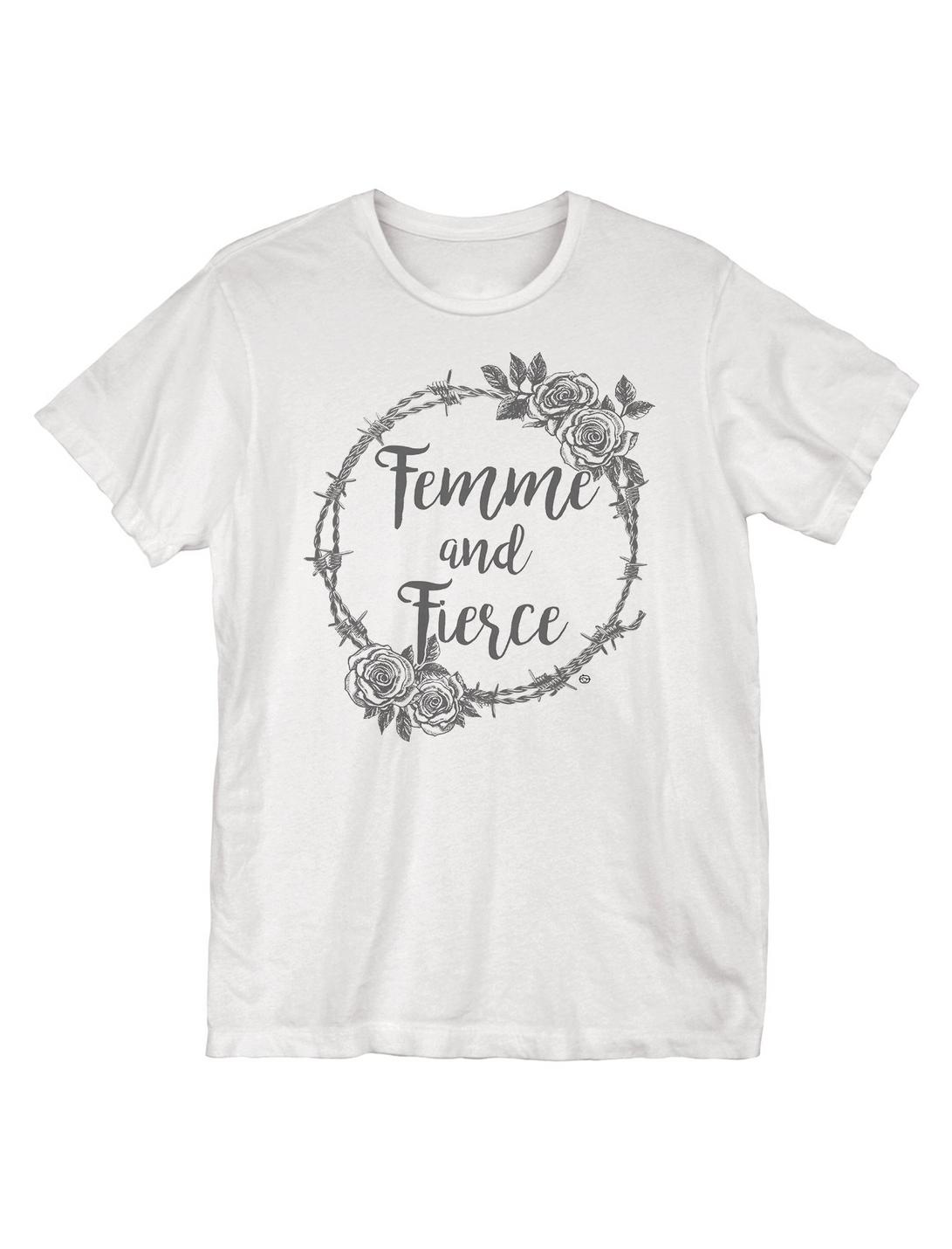 Femme Fierce T-Shirt, WHITE, hi-res