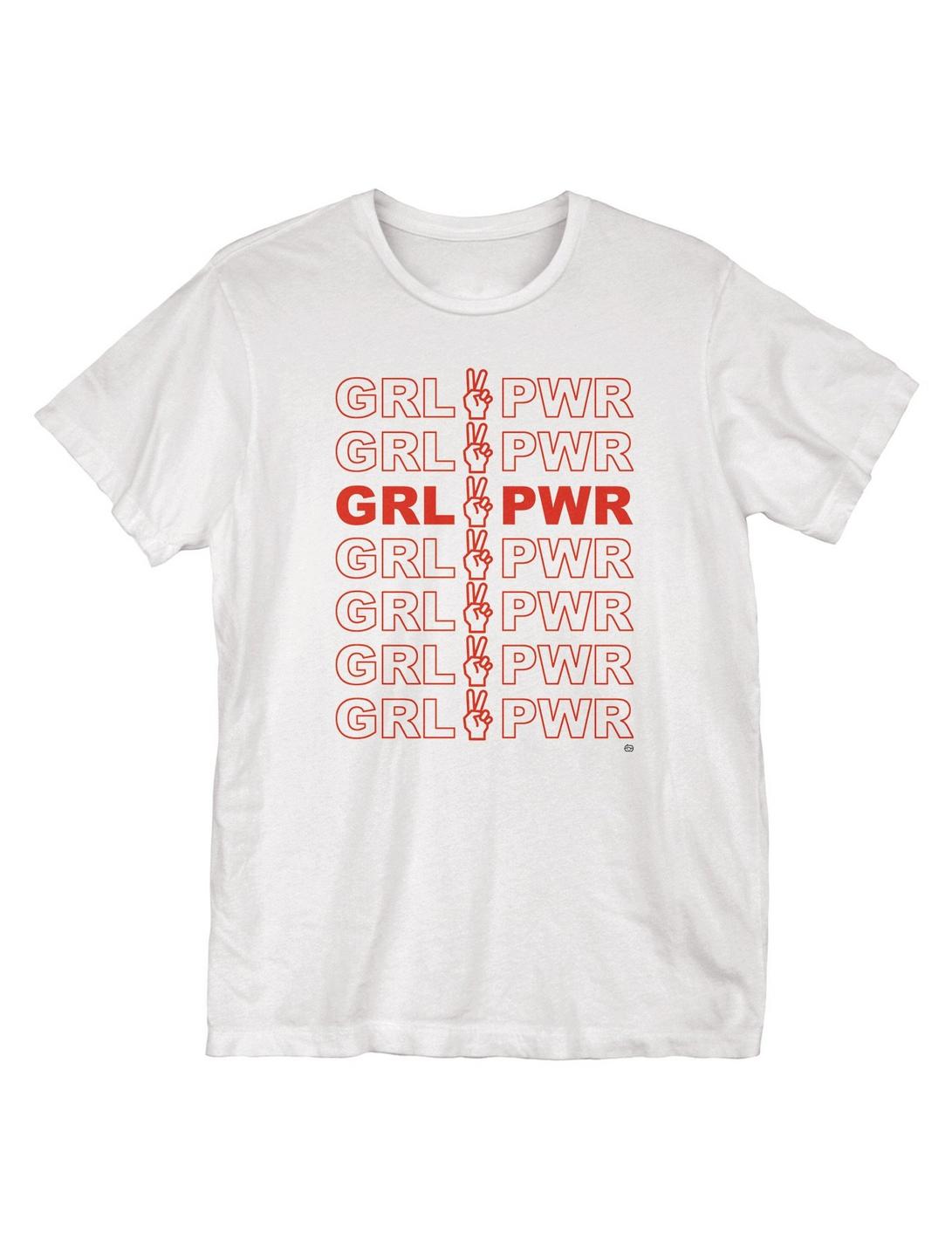 GRLPWR T-Shirt, WHITE, hi-res