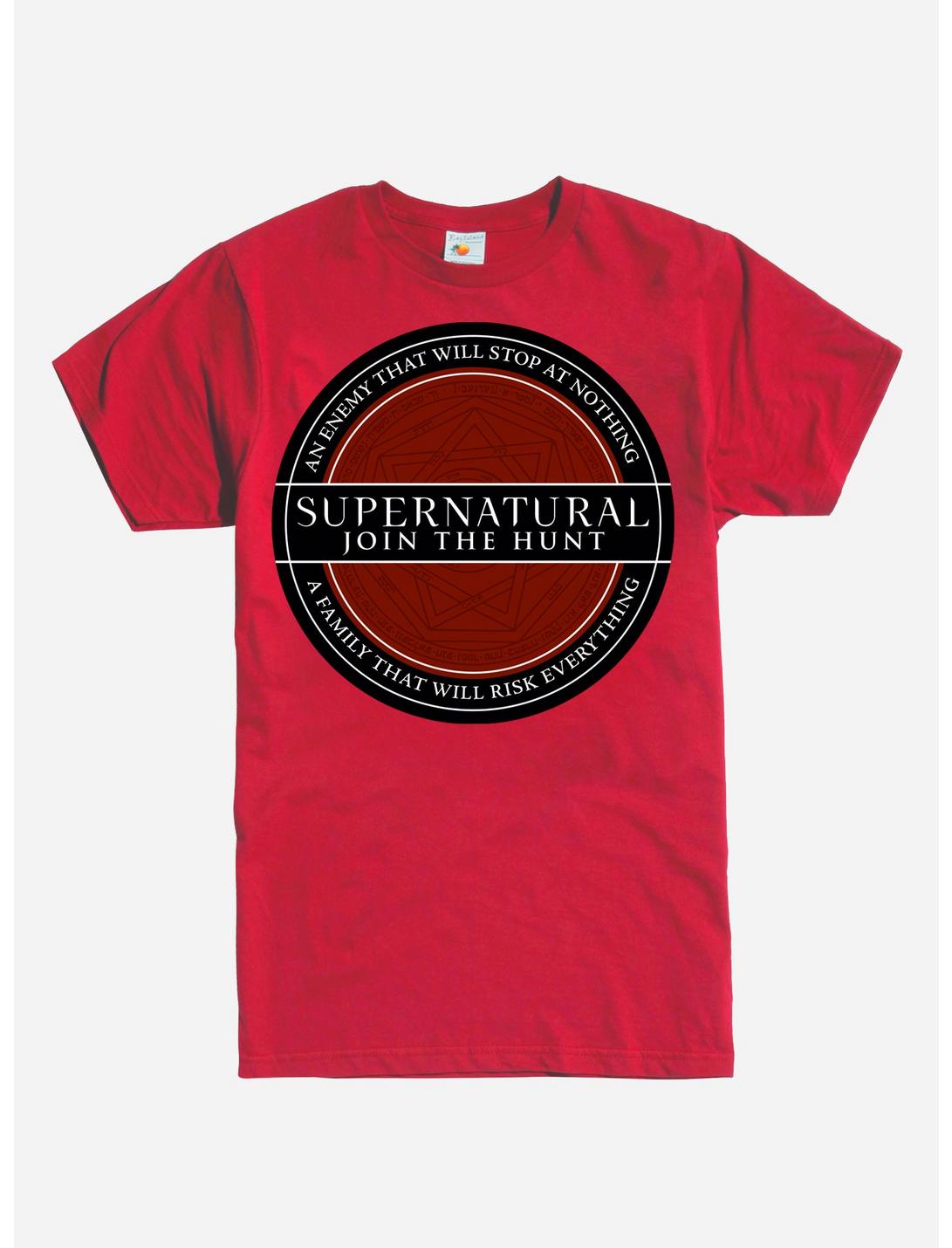 Supernatural Family Emblem T-Shirt, RED, hi-res