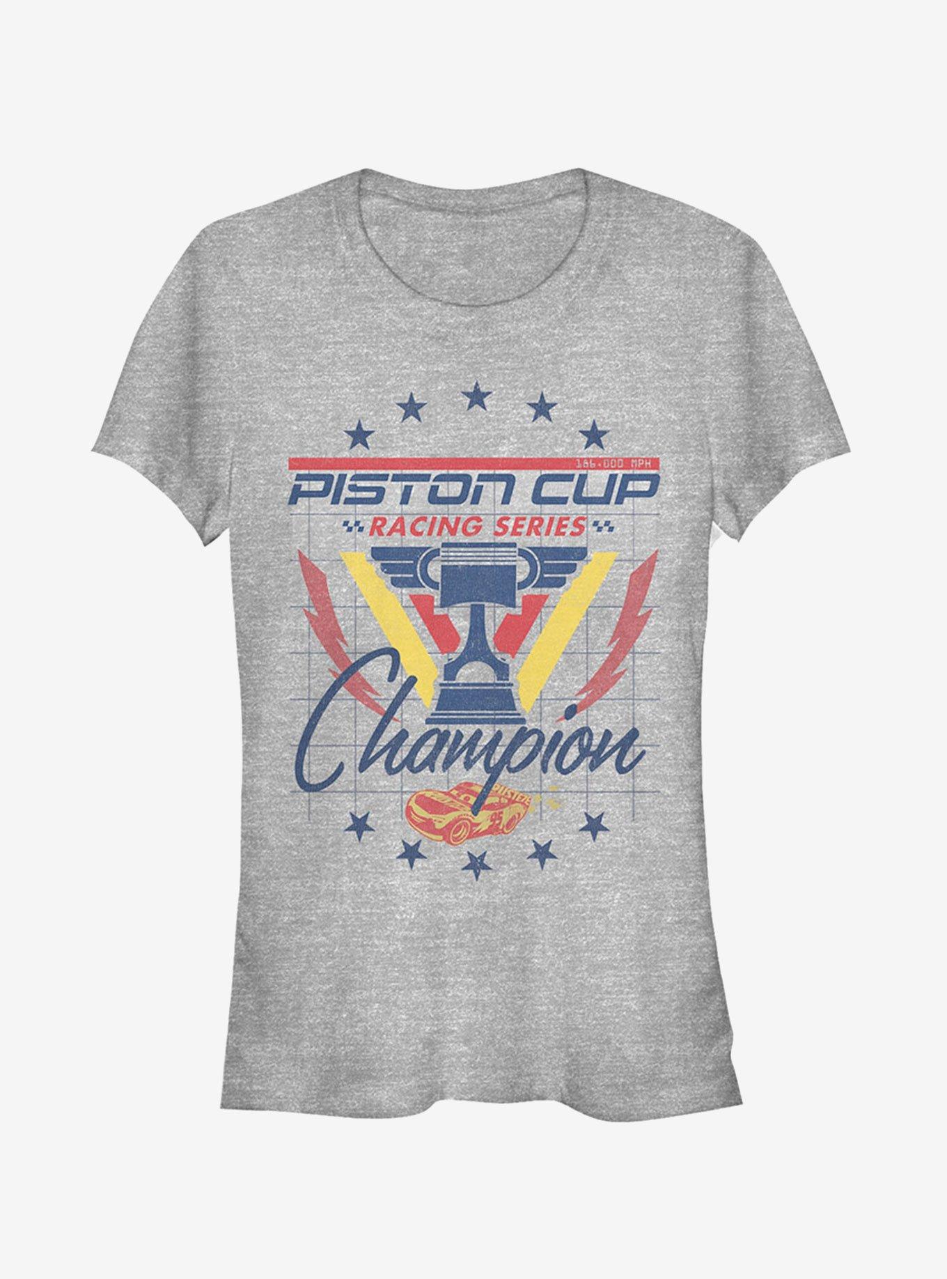 Disney Pixar Cars Piston Cup Champion Girls T-Shirt, ATH HTR, hi-res