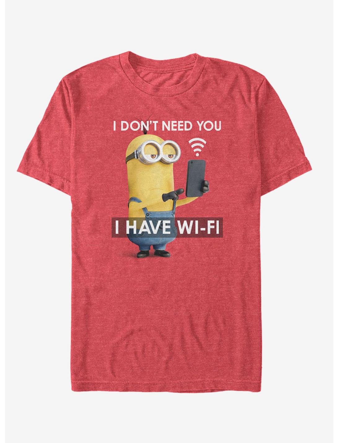 Minion Wi-Fi T-Shirt, RED HTR, hi-res