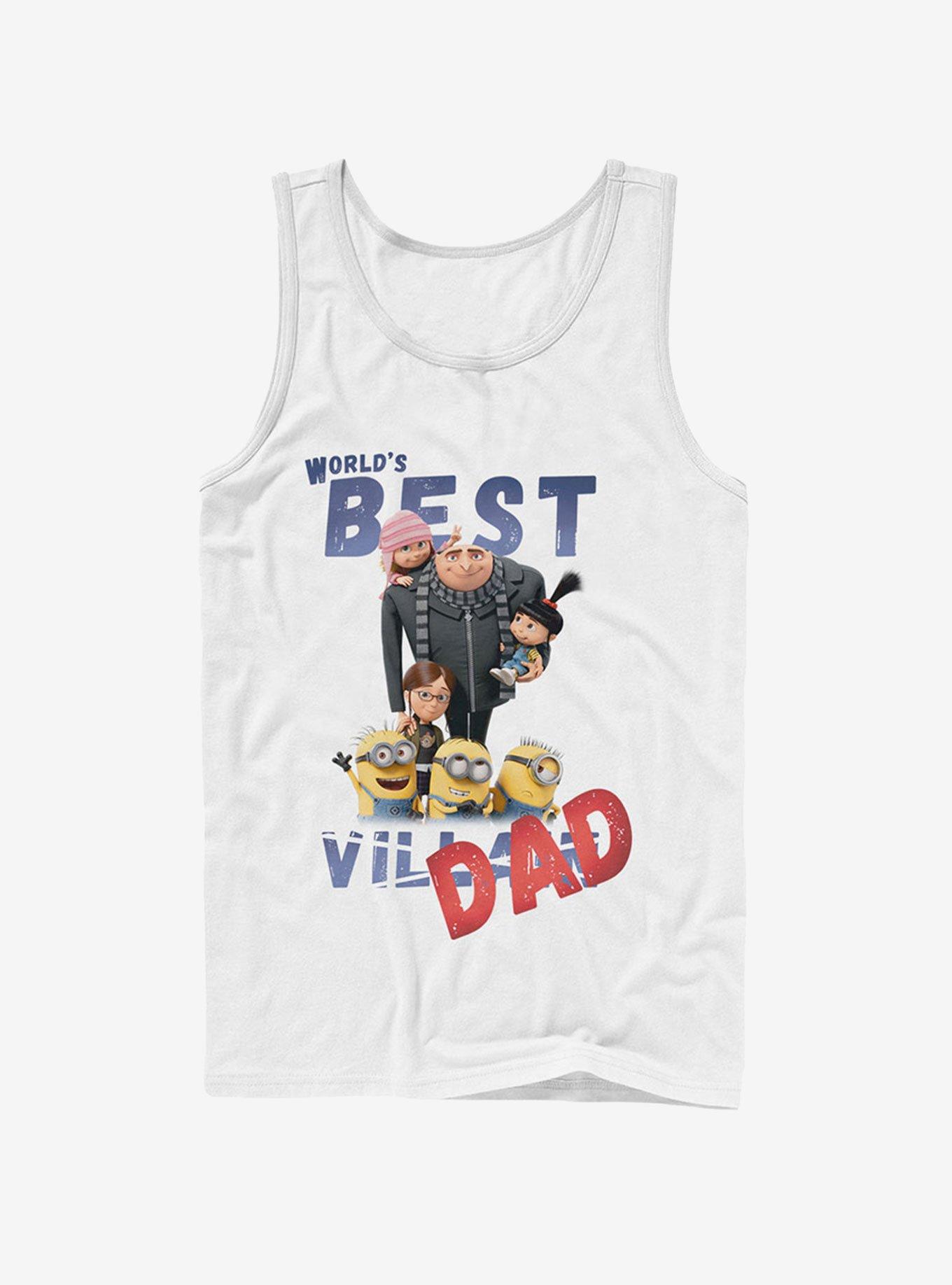 Minion World's Best Villain Dad Tank Top, , hi-res