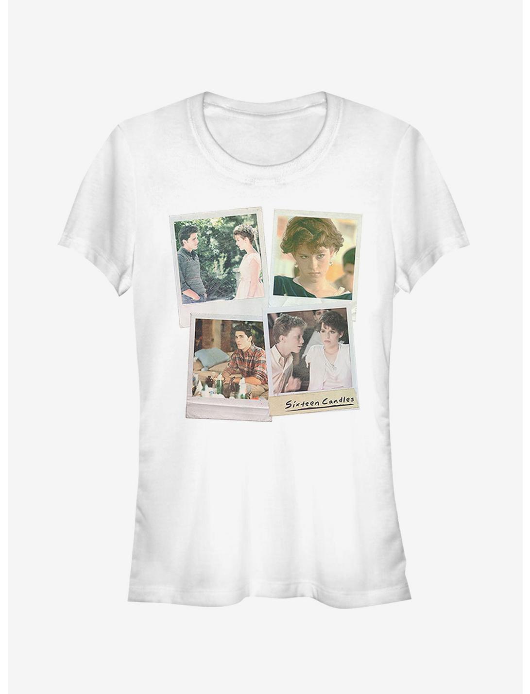 Sixteen Candles Character Polaroids Girls T-Shirt, WHITE, hi-res