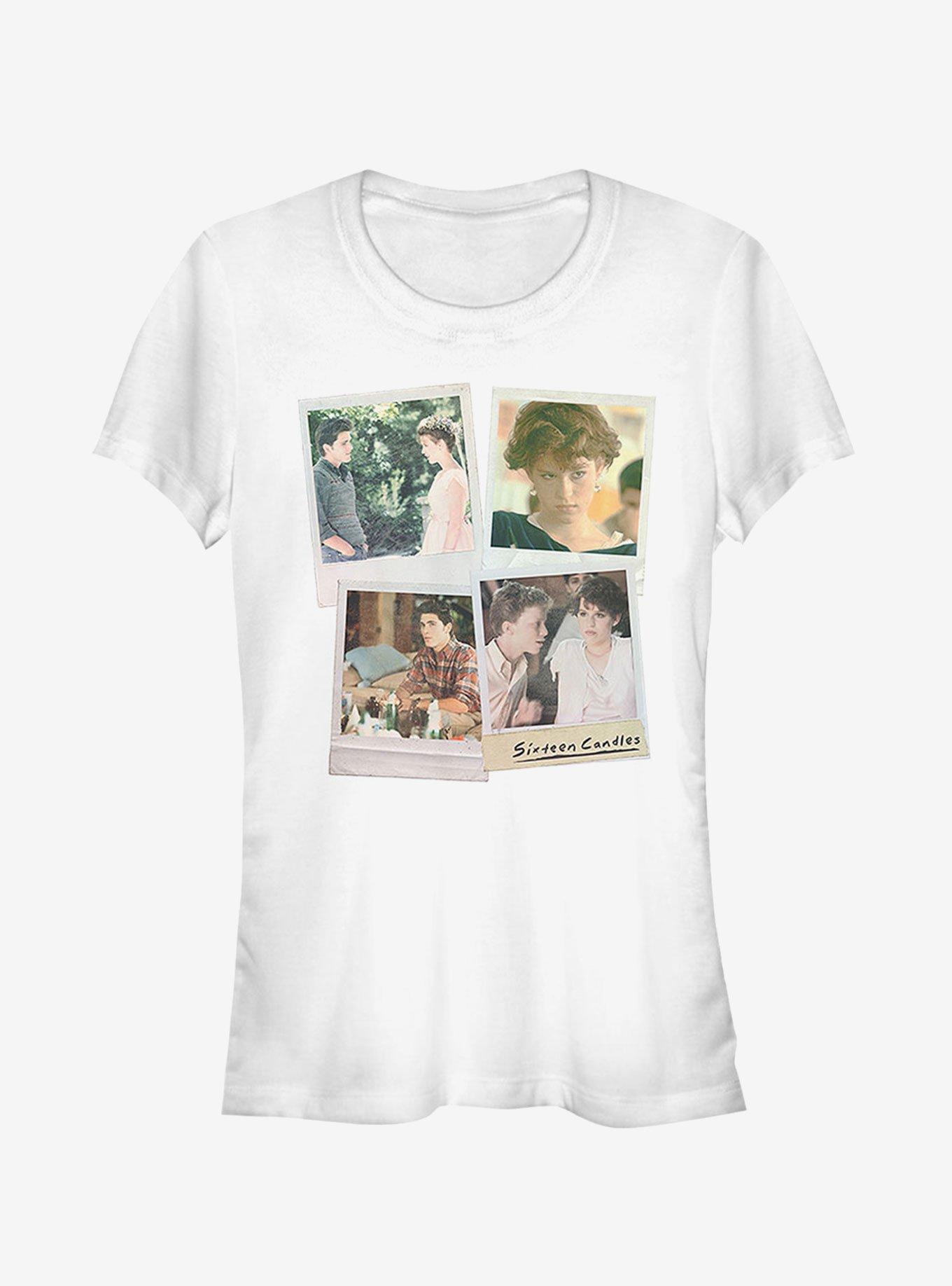 Sixteen Candles Character Polaroids Girls T-Shirt, WHITE, hi-res